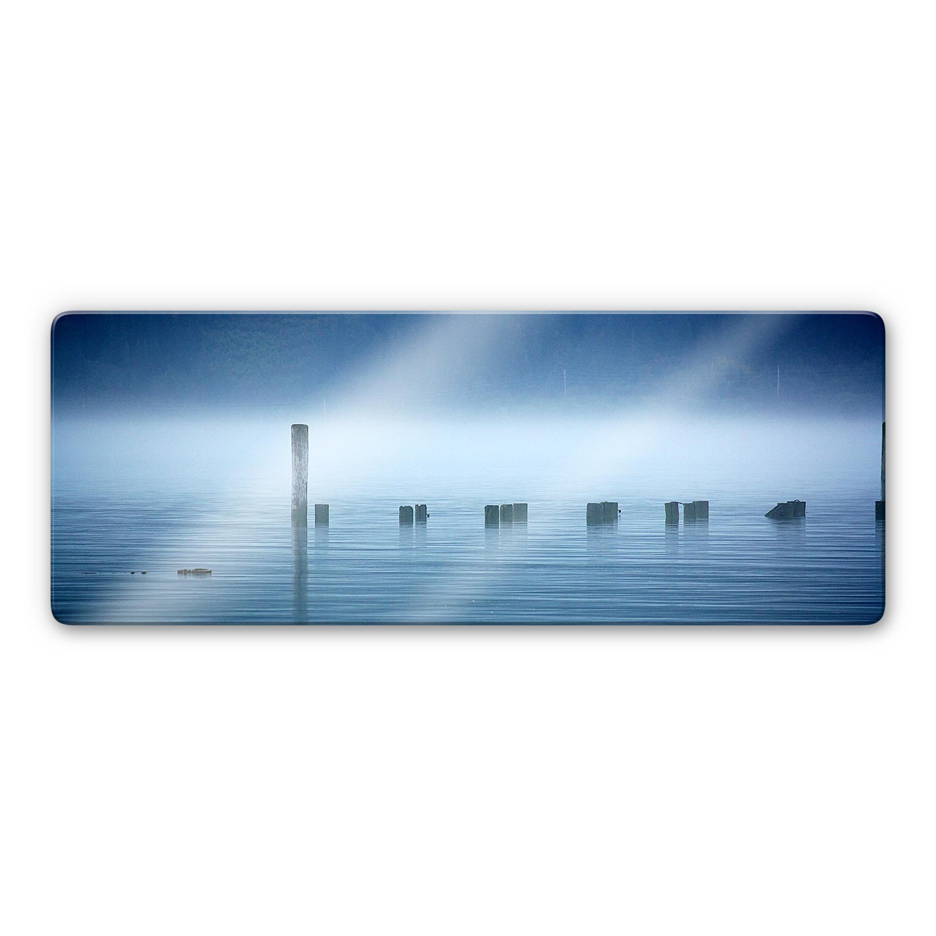 Tableau en verre - Banc de brouillard - Panorama