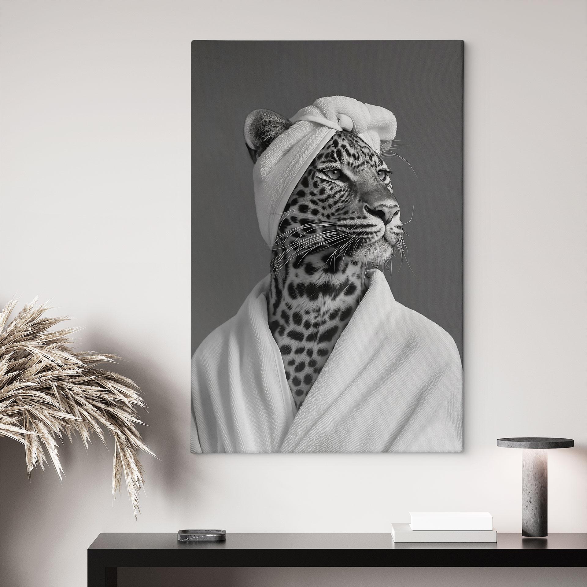 Canvasbillede royal spa time-out med leopard - Rahner