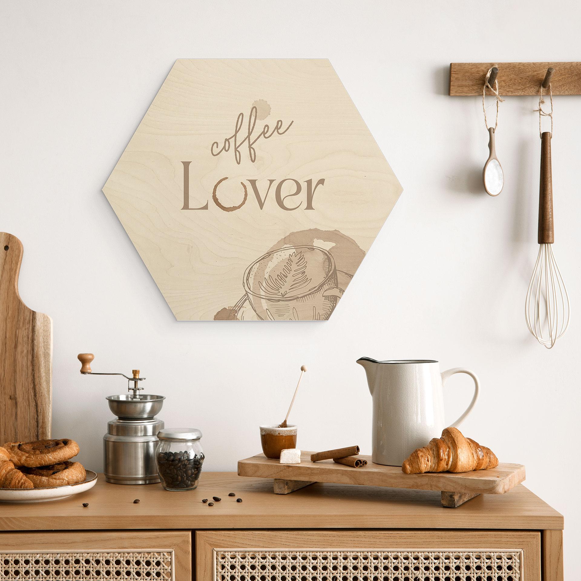 Sekskantet træ Coffee Lover