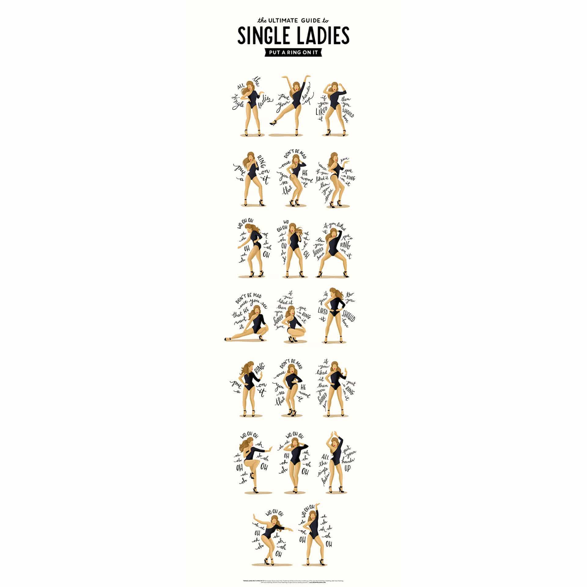 Fotobehang Tohmé - Single Ladies