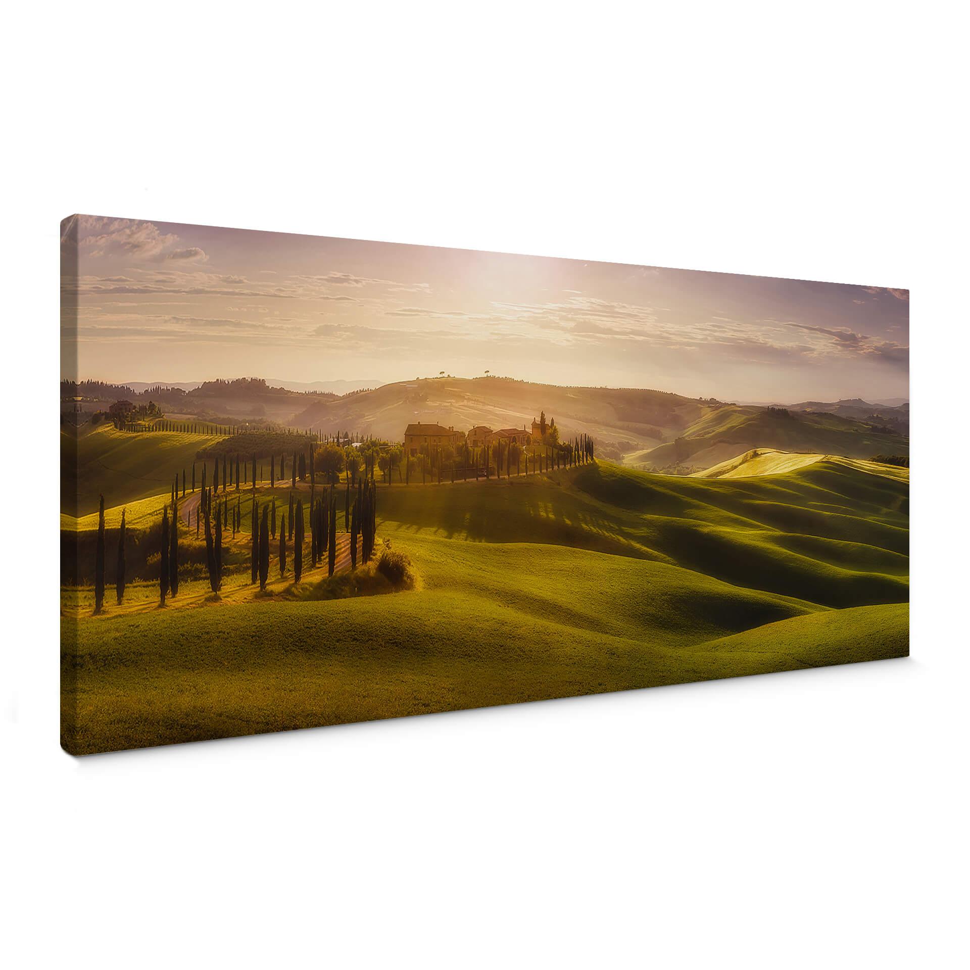 Canvasbillede - de la Torre - Tuscany - Panorama