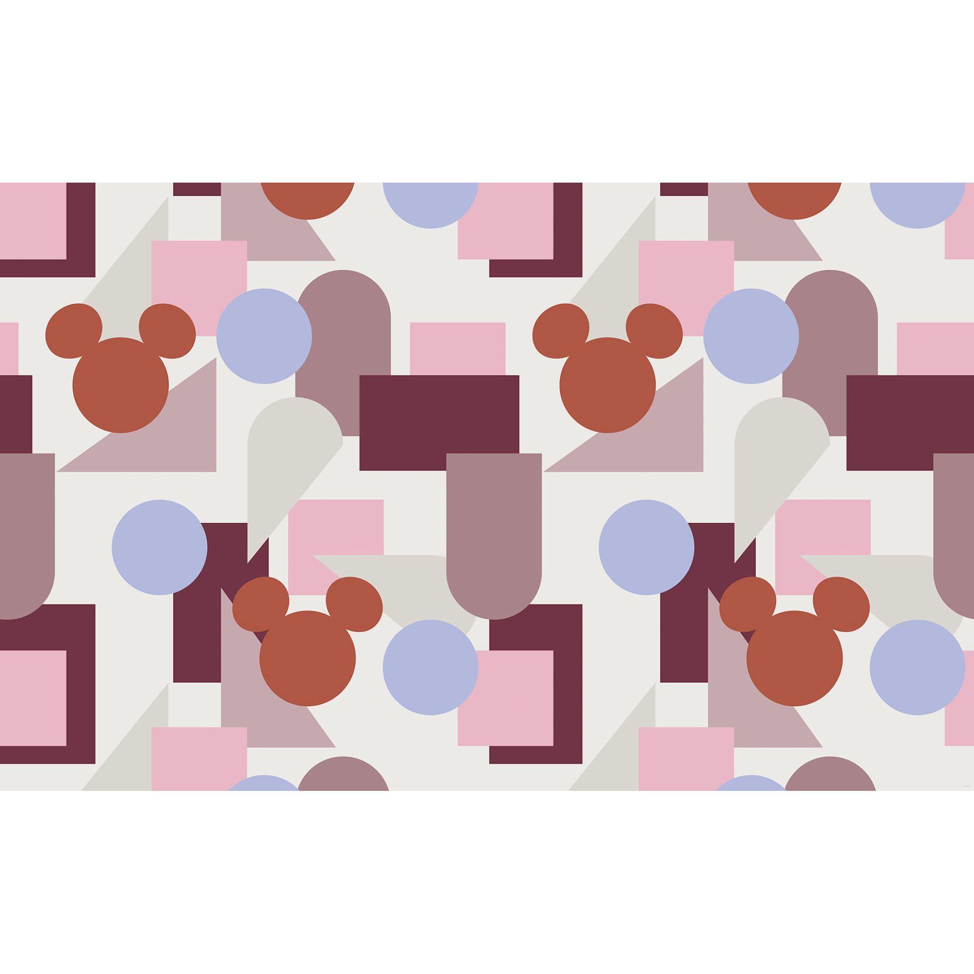 Non-woven tapet - Farverig Mickey - 400 x 250 cm