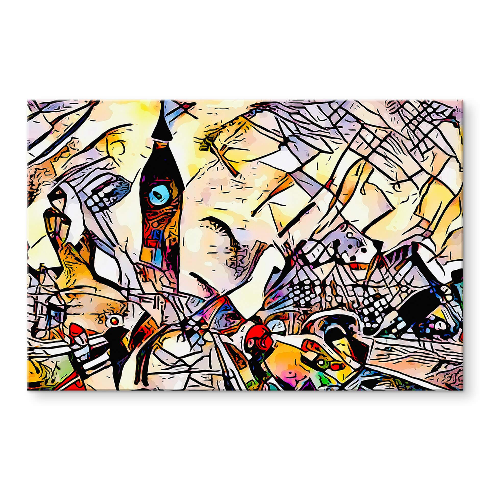 Akrylbillede Zamart - Kandinsky møder London Big Ben