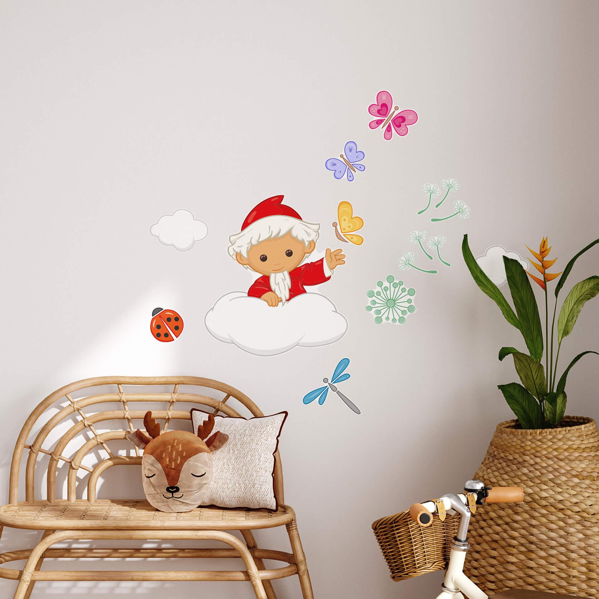 Wall Sticker Sandmand på en sky om foråret - 50x70 cm