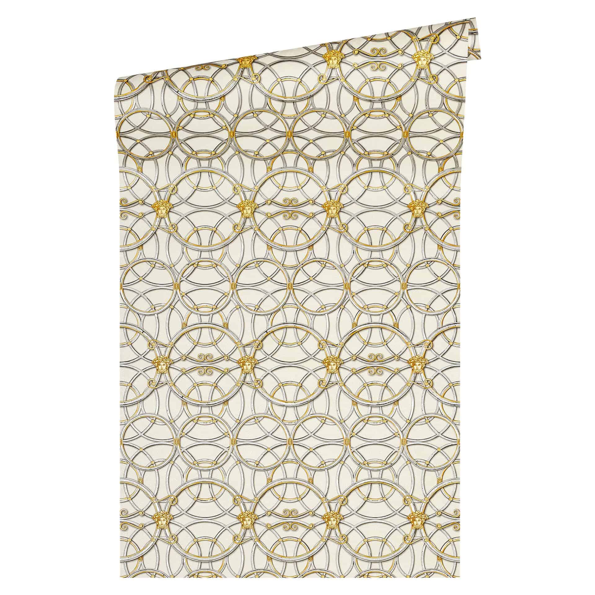 Versace Papier peint de designer - or, argent