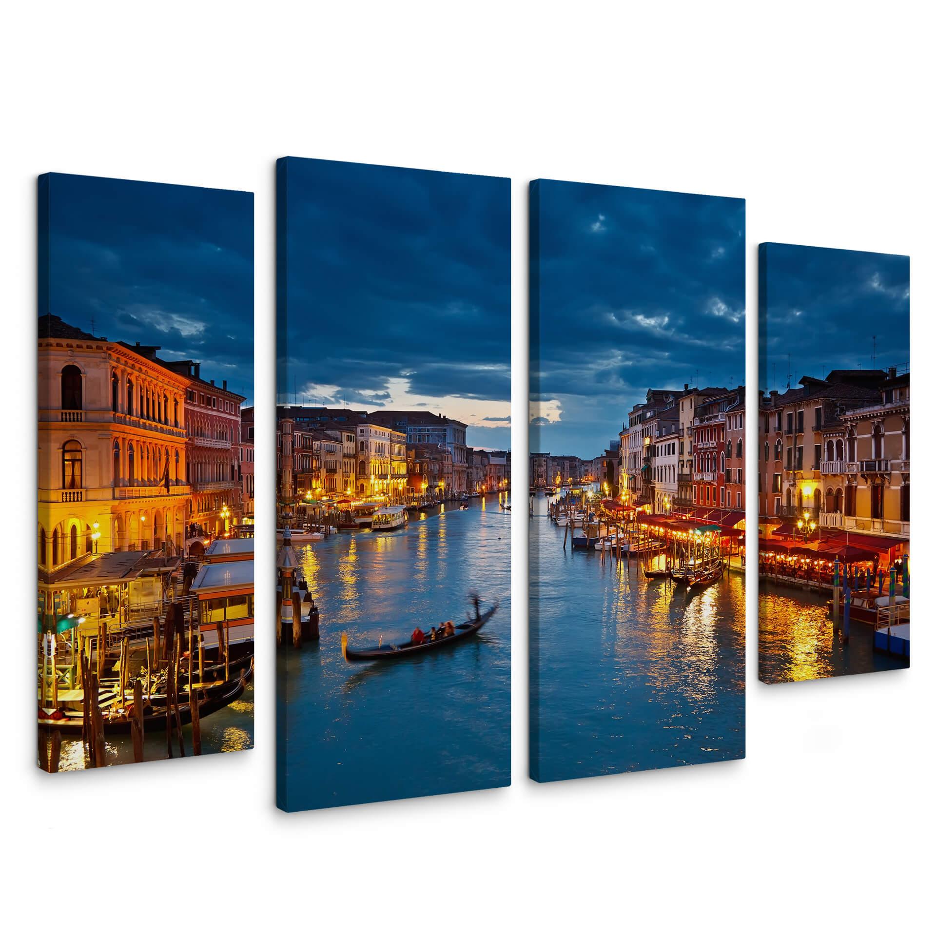 Kanalen i Venedig (4 dele) - Lærredsprint
