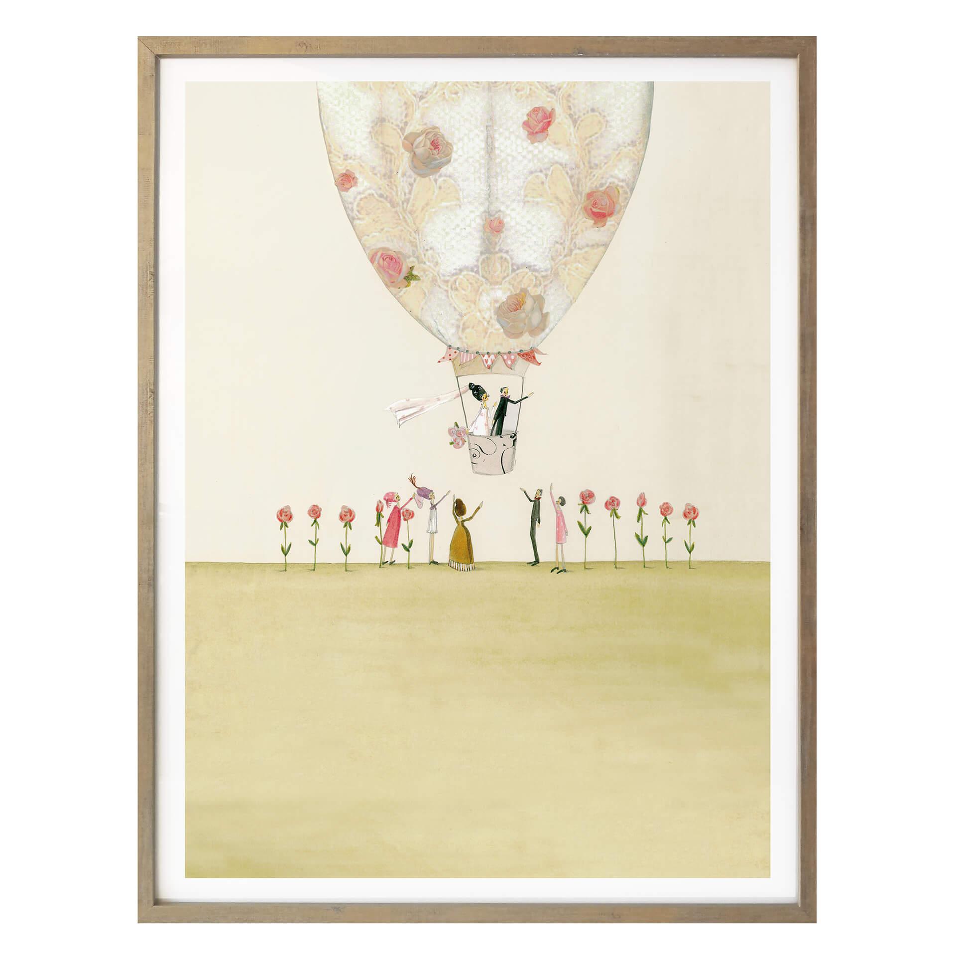 Póster Leffler - Globo de boda