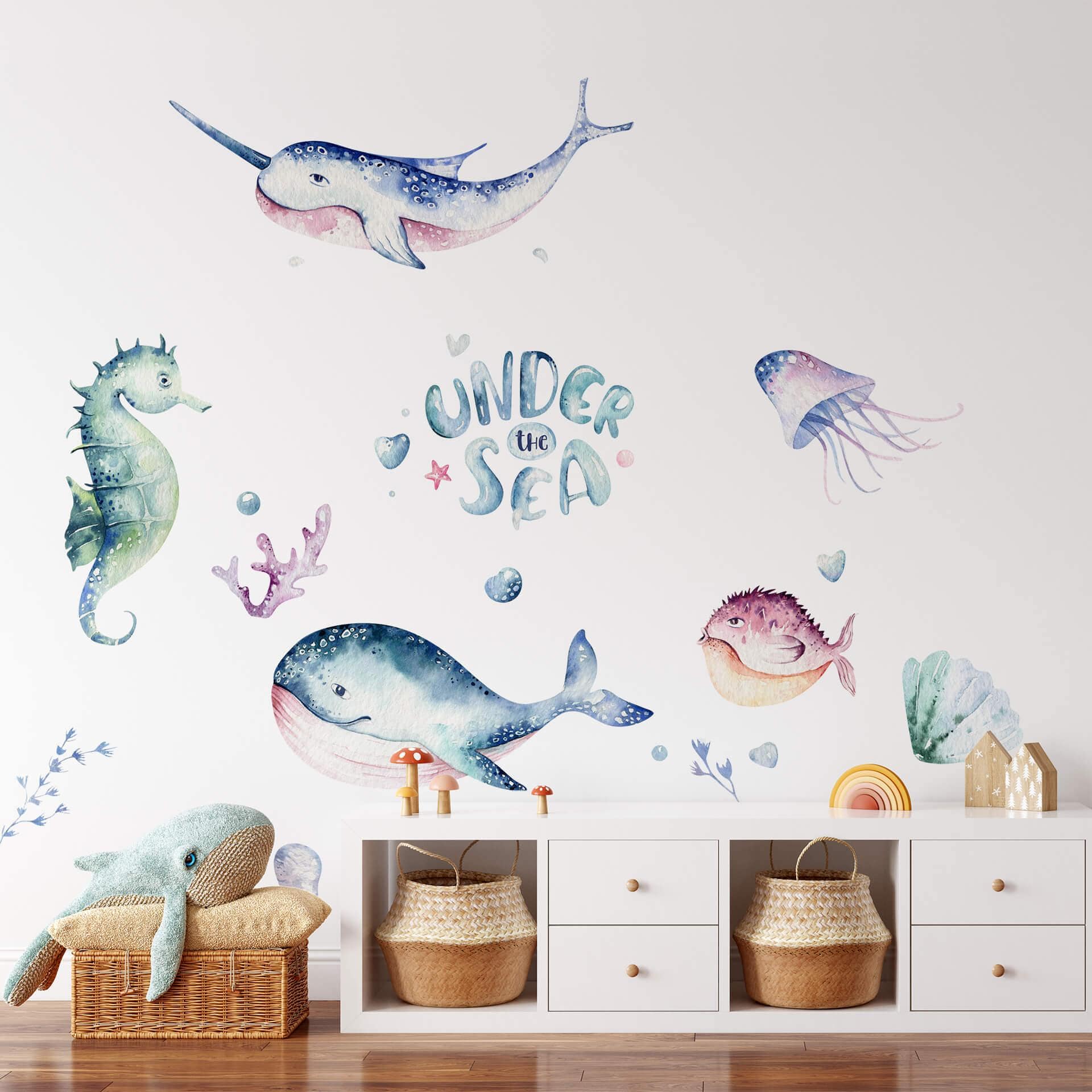 Sticker mural Kvilis - Sous la mer (34 pièces)