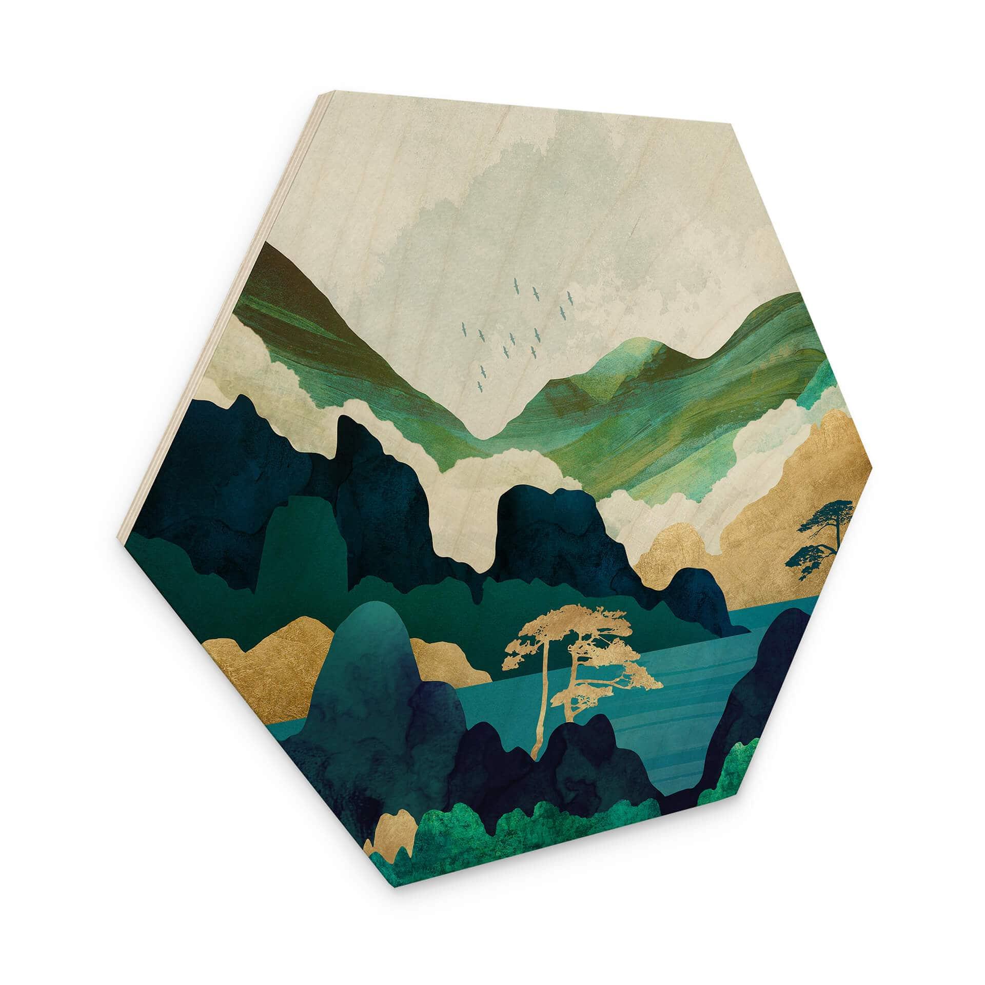Hexagone - Bois SpaceFrog Designs - Dans les montagnes