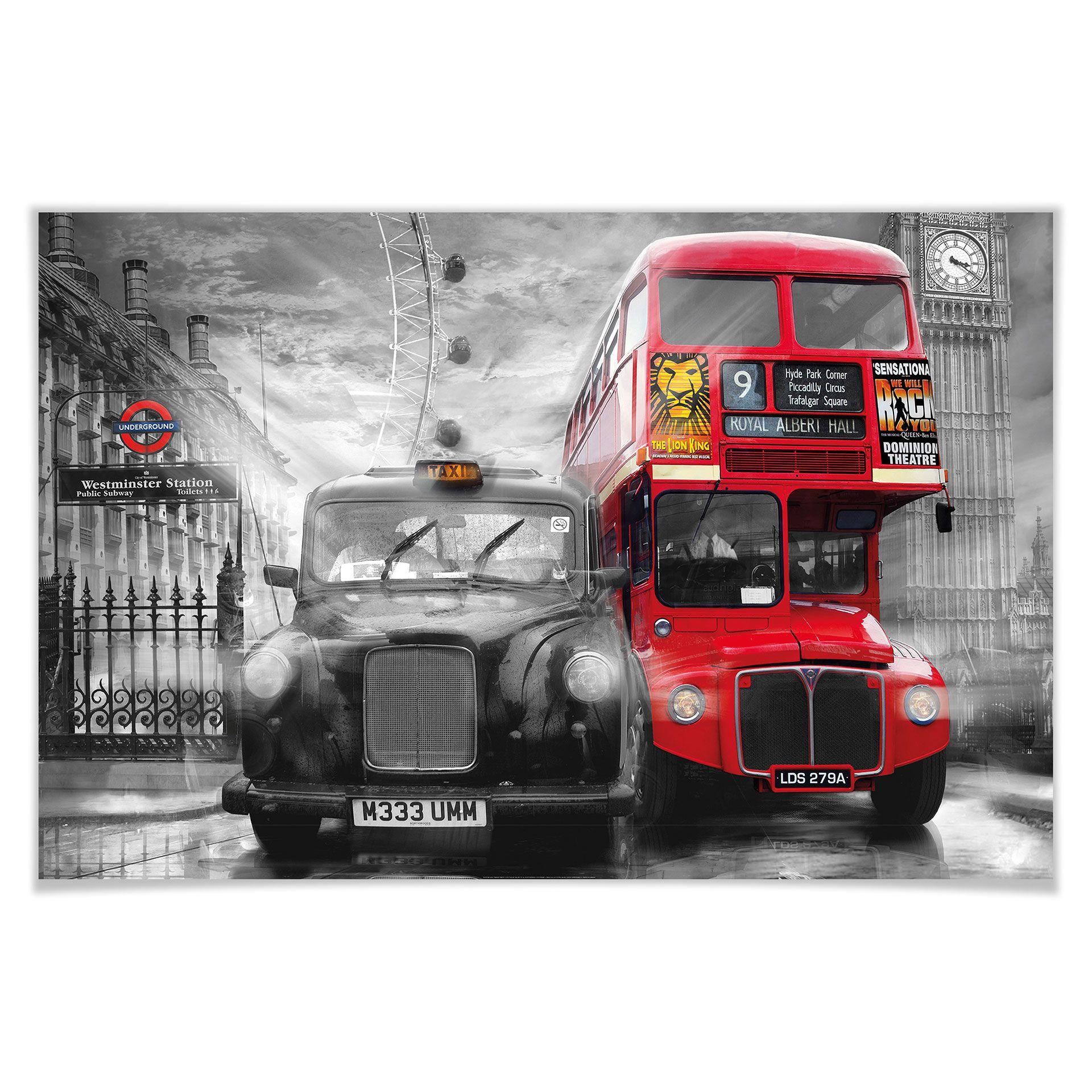 Giant Art® XXL-Poster Taxi & Bus - 175x115 cm