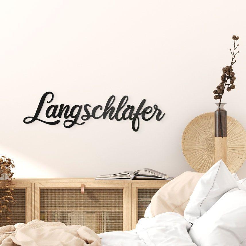 3D lettering late riser - decoración de pared de cristal acrílico