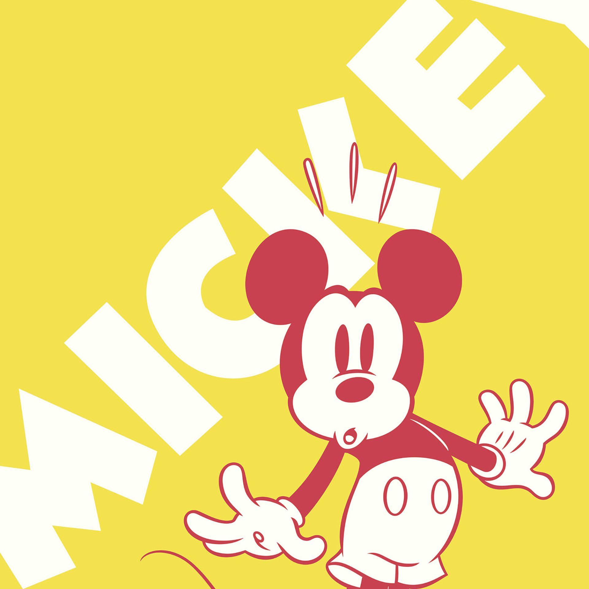 Non-woven tapet - Mickey Contrast - 200 x 250 cm