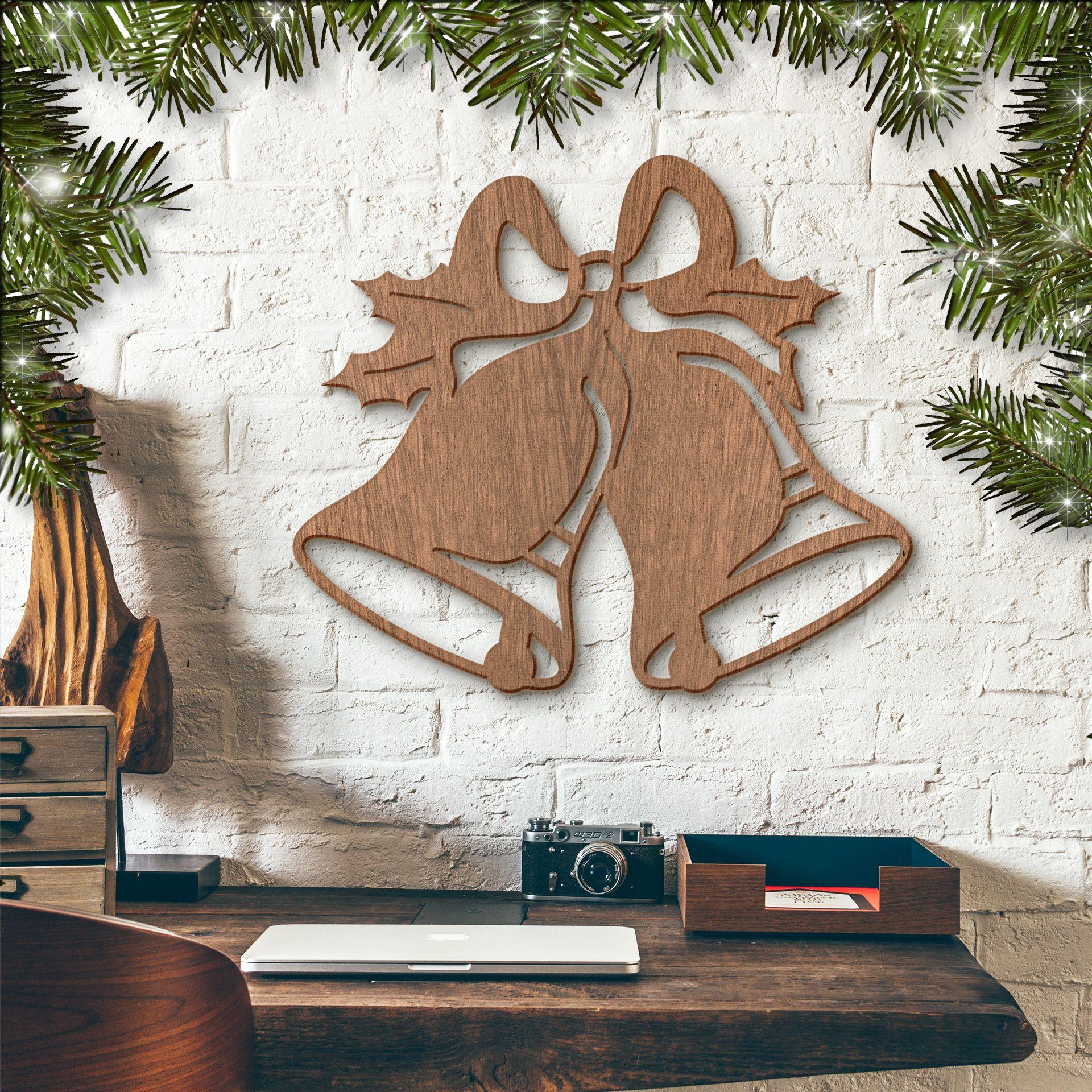 Arte en madera de caoba - Campanas