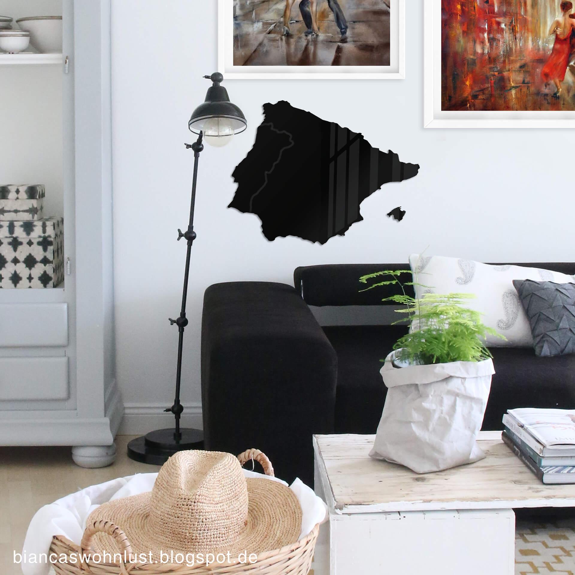 Mapa acrílico de decoración Península Ibérica