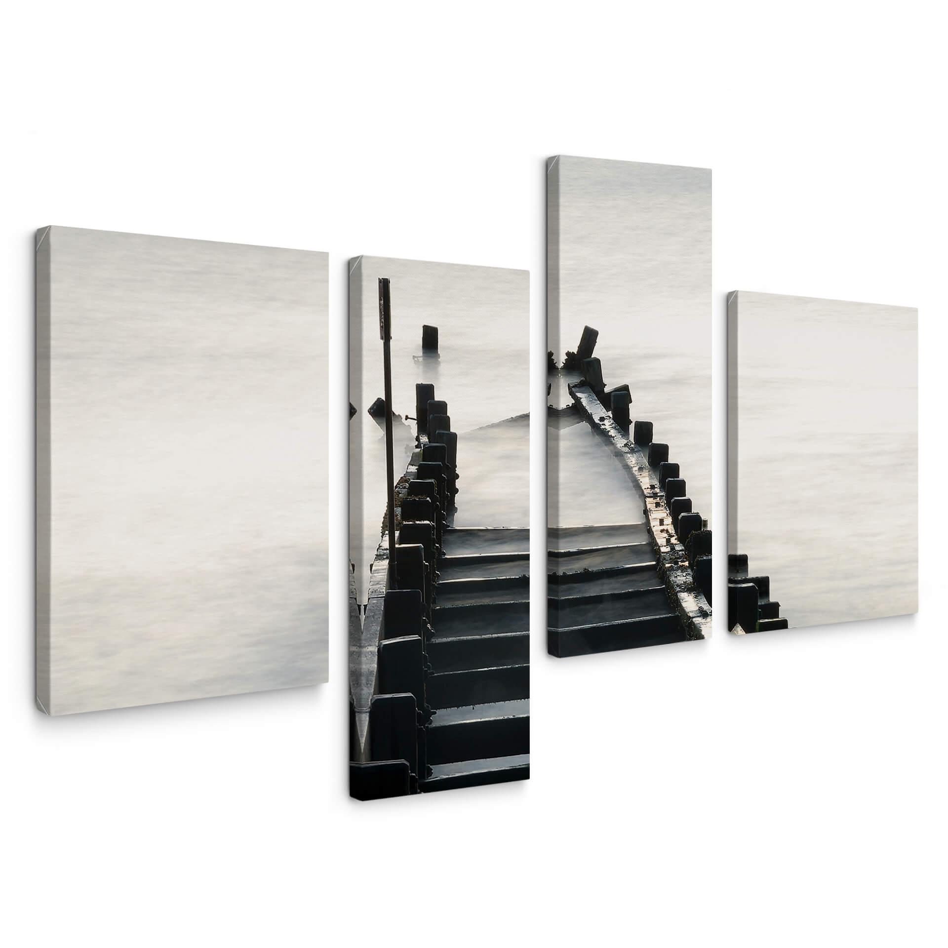 Tableau sur toile - Way to nowhere 01 (4 pièces)