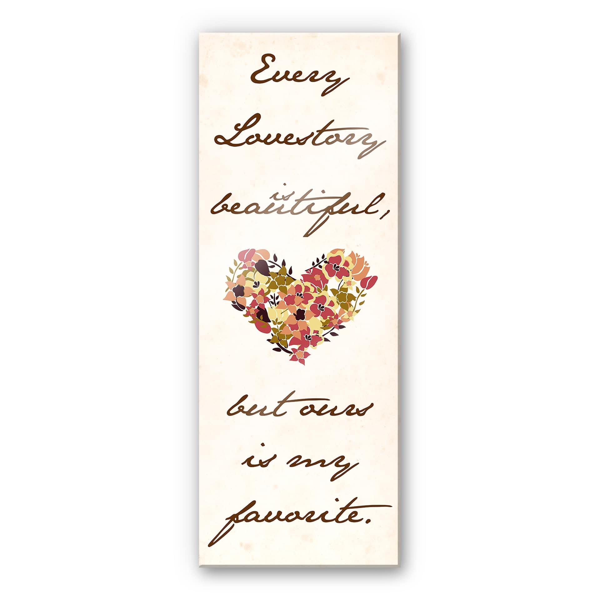 Akrylbillede Every Lovestory is beautiful - Panorama