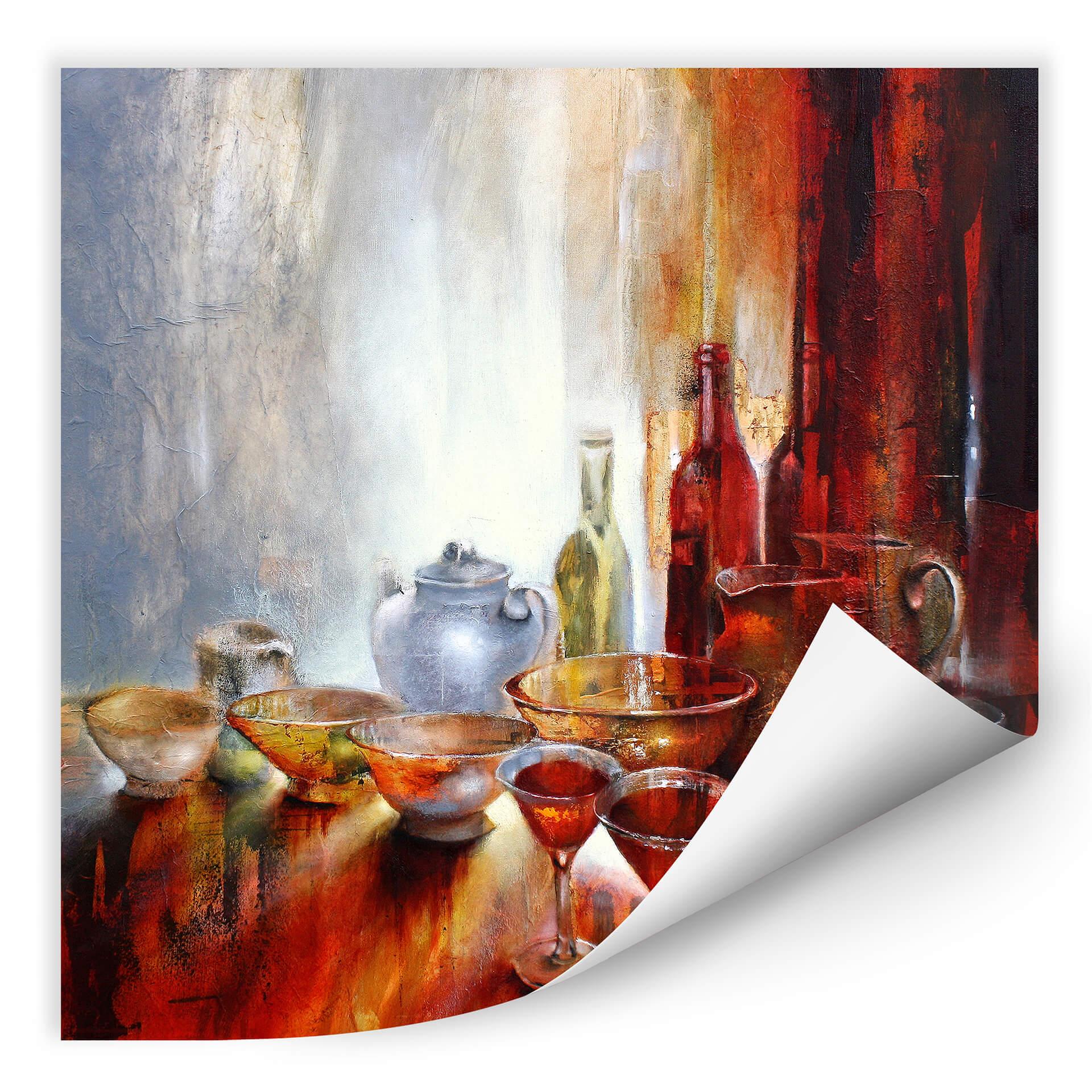 Muurprint Schmucker - Theepot