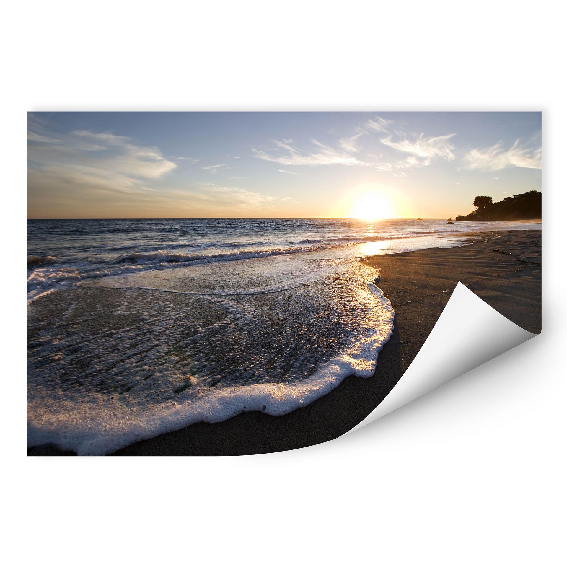 Zelfklevende Poster - Sunset at the Lake