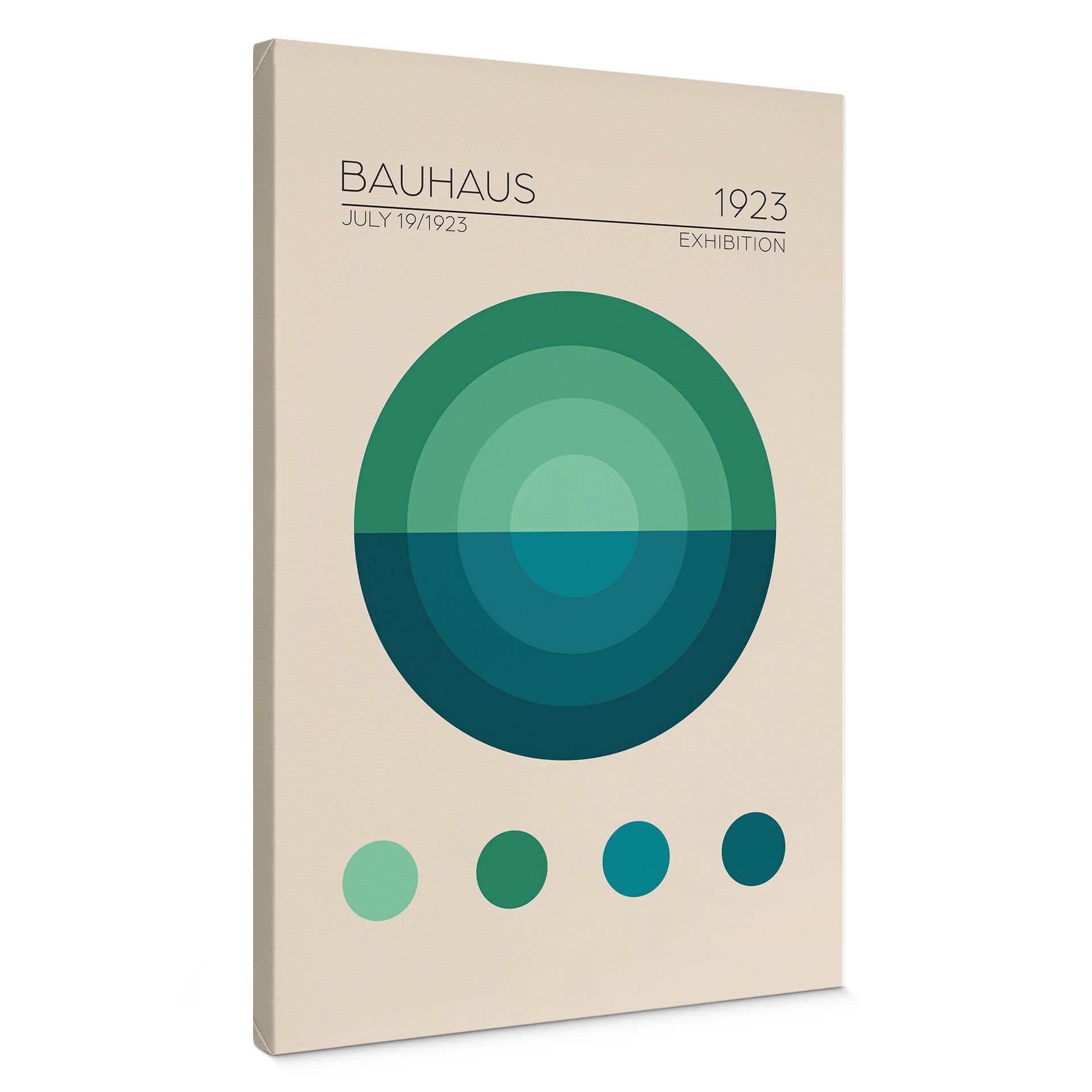 Lærredsprint - Bauhaus Mavi Daire - Tunaboylu