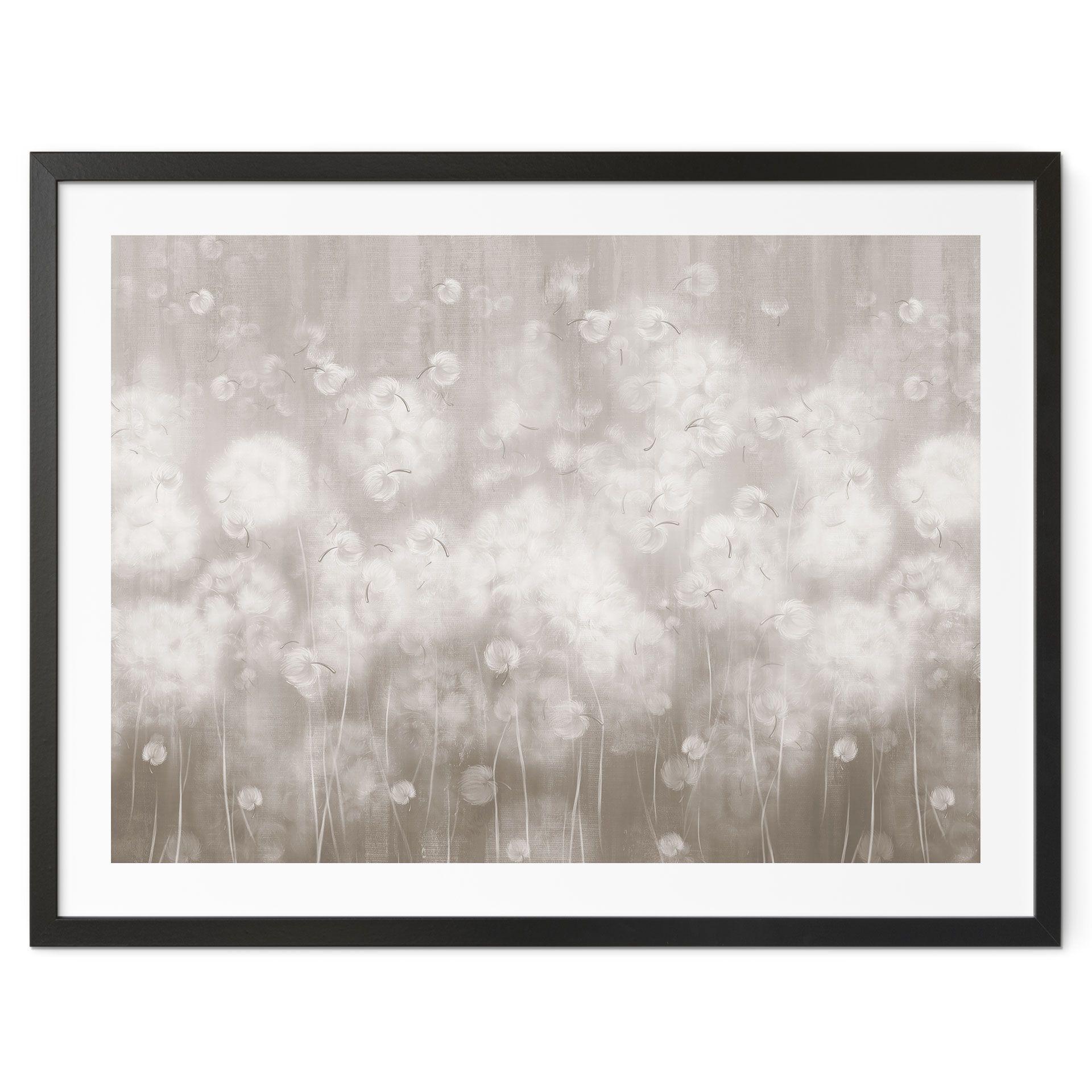 Poster paardenbloem droom in beige - Ms Tiff