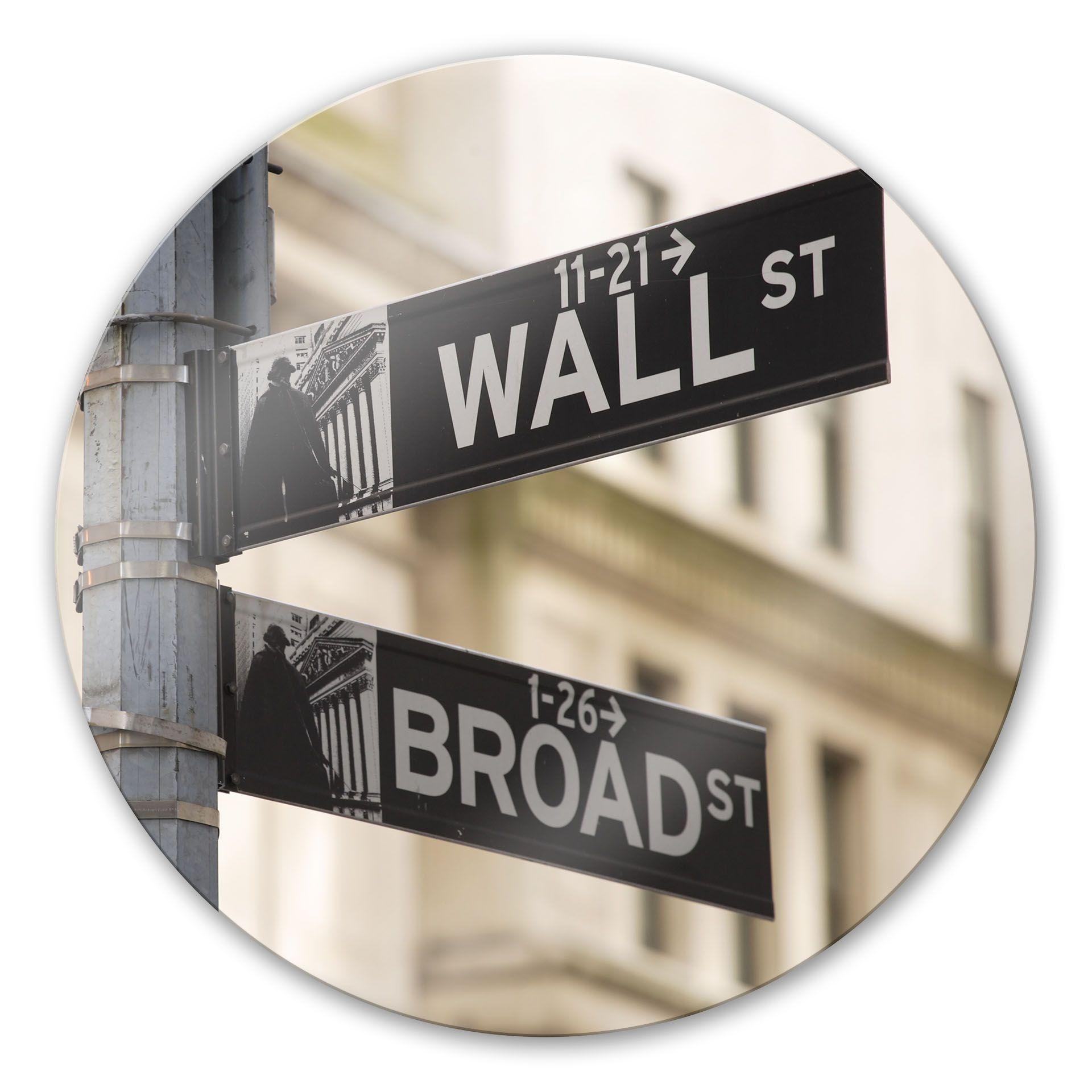 Stampa su vetro Wallstreet - tondo