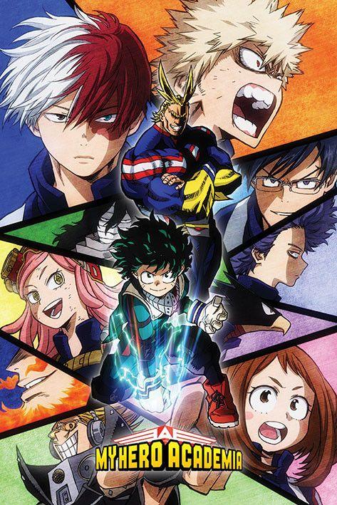 Poster, film poster My Hero Academia - Characters Mosaic 61x91,5 cm