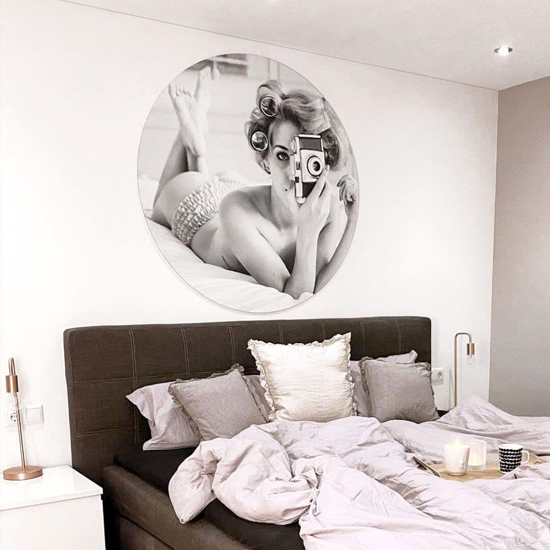 Tableau en alu-Dibond Keane-Eye - A chick a click and a curl