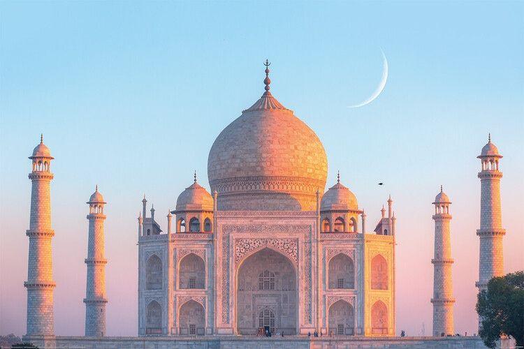 Plakat Taj Mahal - Solnedgang, plakat (120 x 80 cm)