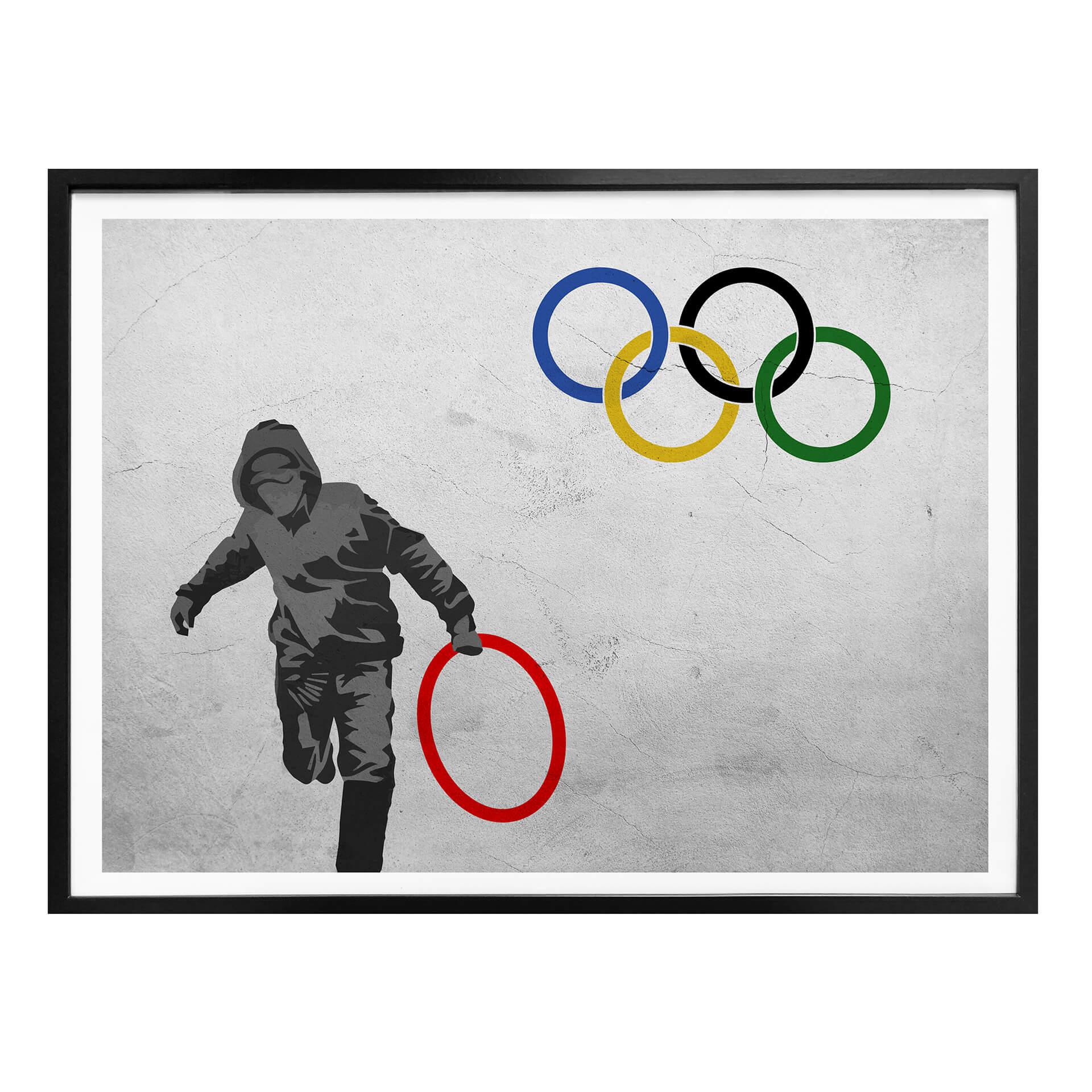 Póster Banksy - Olimpiadas
