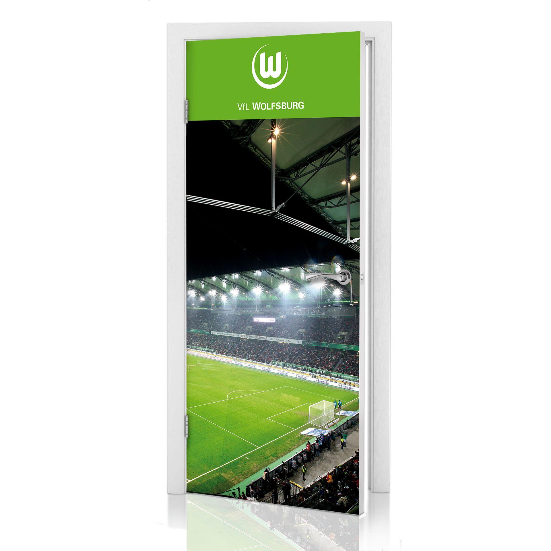 Türdesign VfL Wolfsburg Volkswagen Arena 91x200 cm