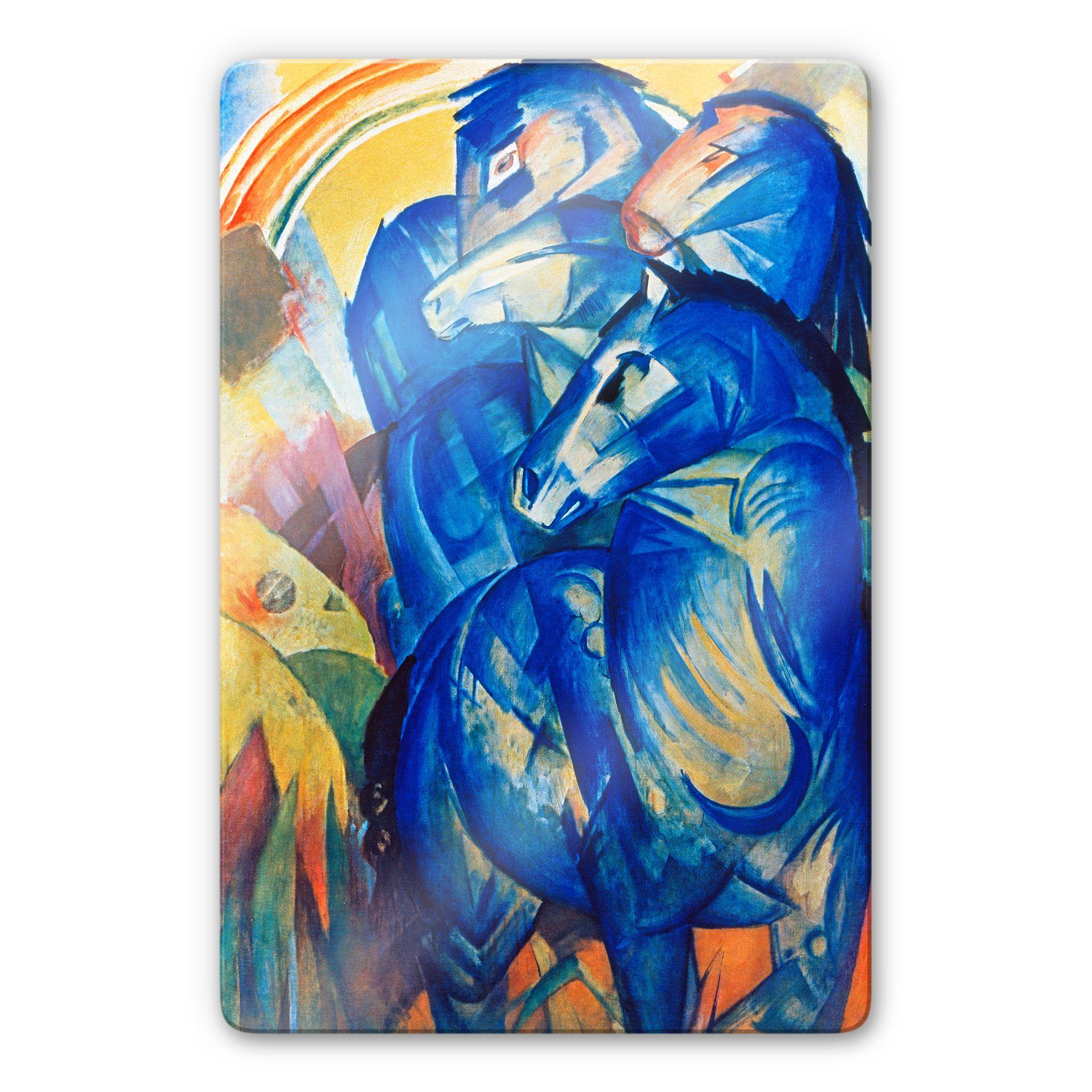 Tableau en verre - Marc - Tour des chevaux bleus