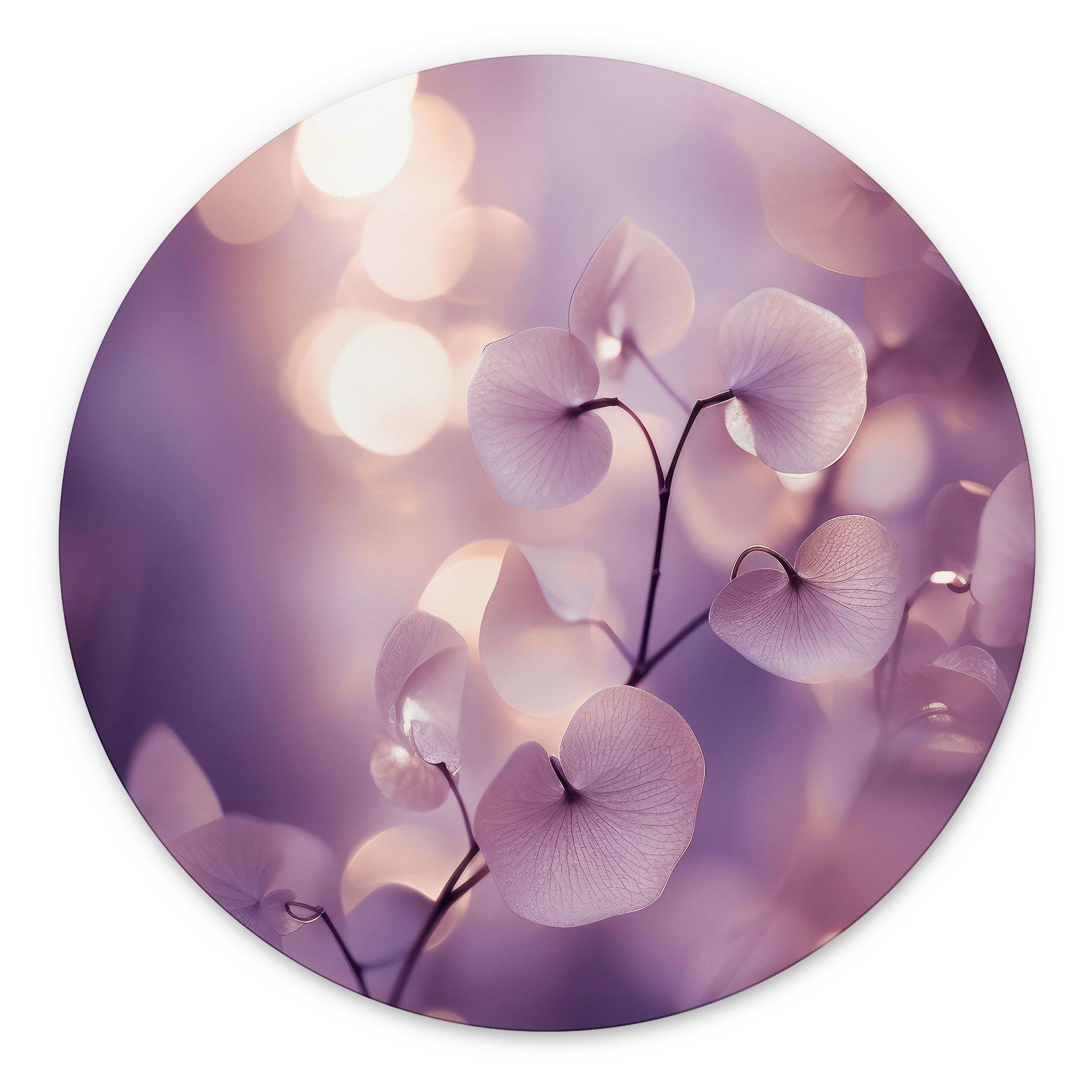 Billede Delikat orkidé i lilla - Treechild - rund – print på aluminium (Alu-Dibond)