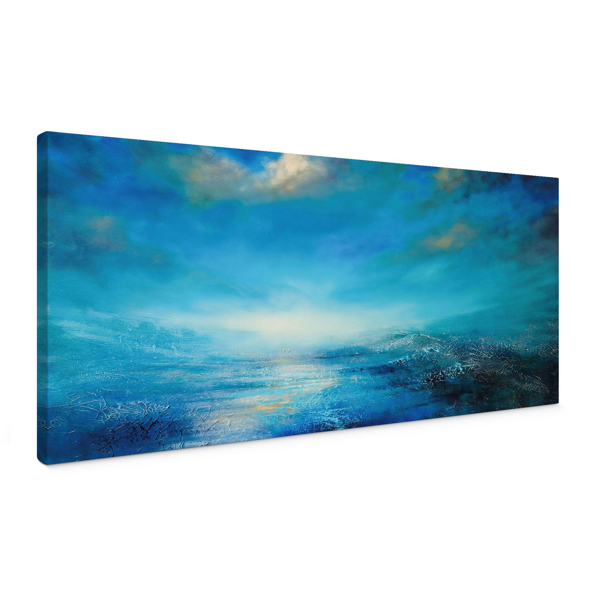 Tableau sur toile L'infini en bleu - Schmucker - Panorama