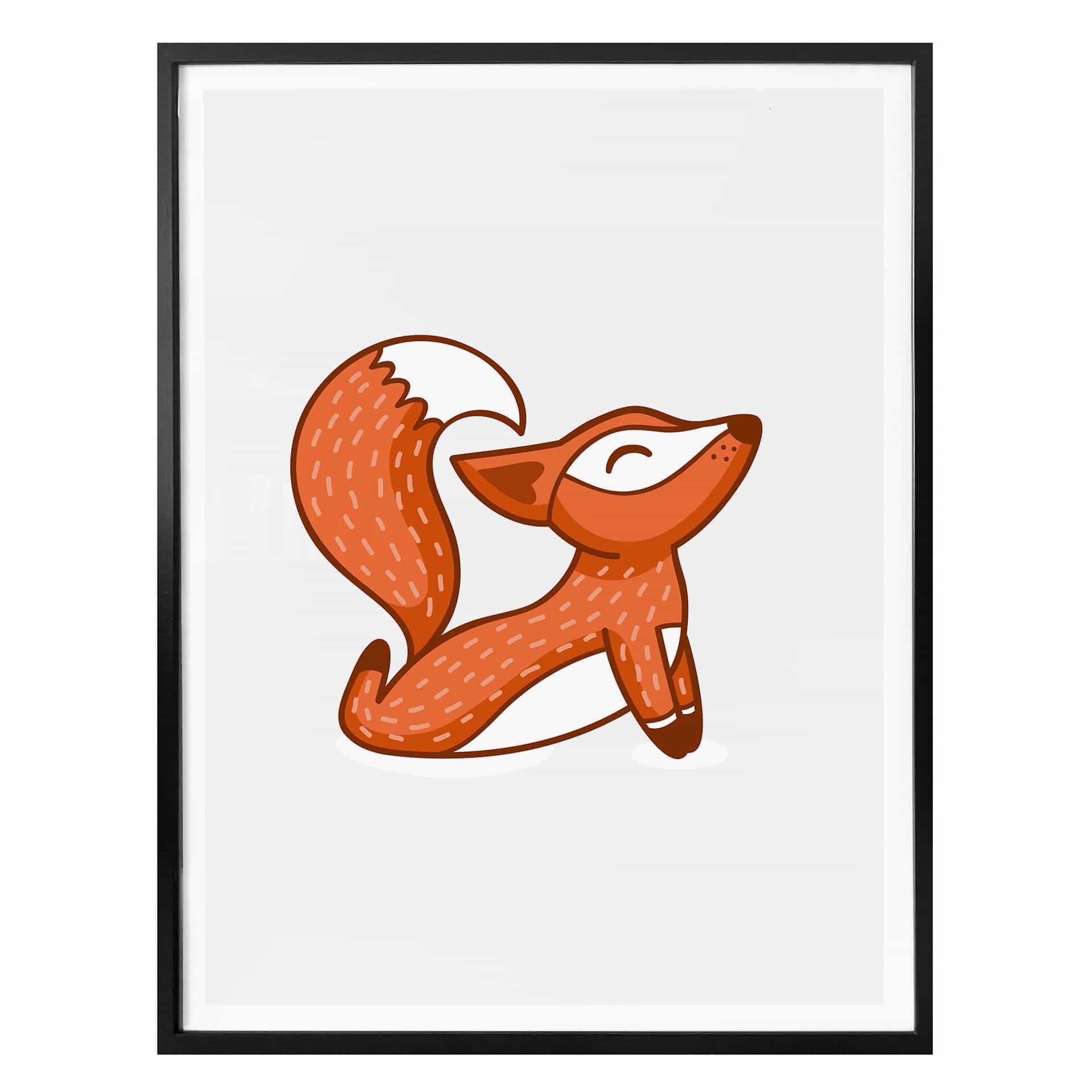 Affiche - Yoga-renard 08