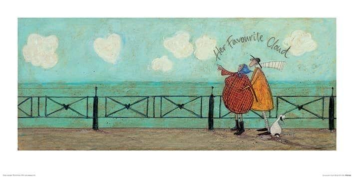 Plakat Sam Toft - Her Favourite Cloud II kunsttryk, Sam Toft (60 x 30 cm)
