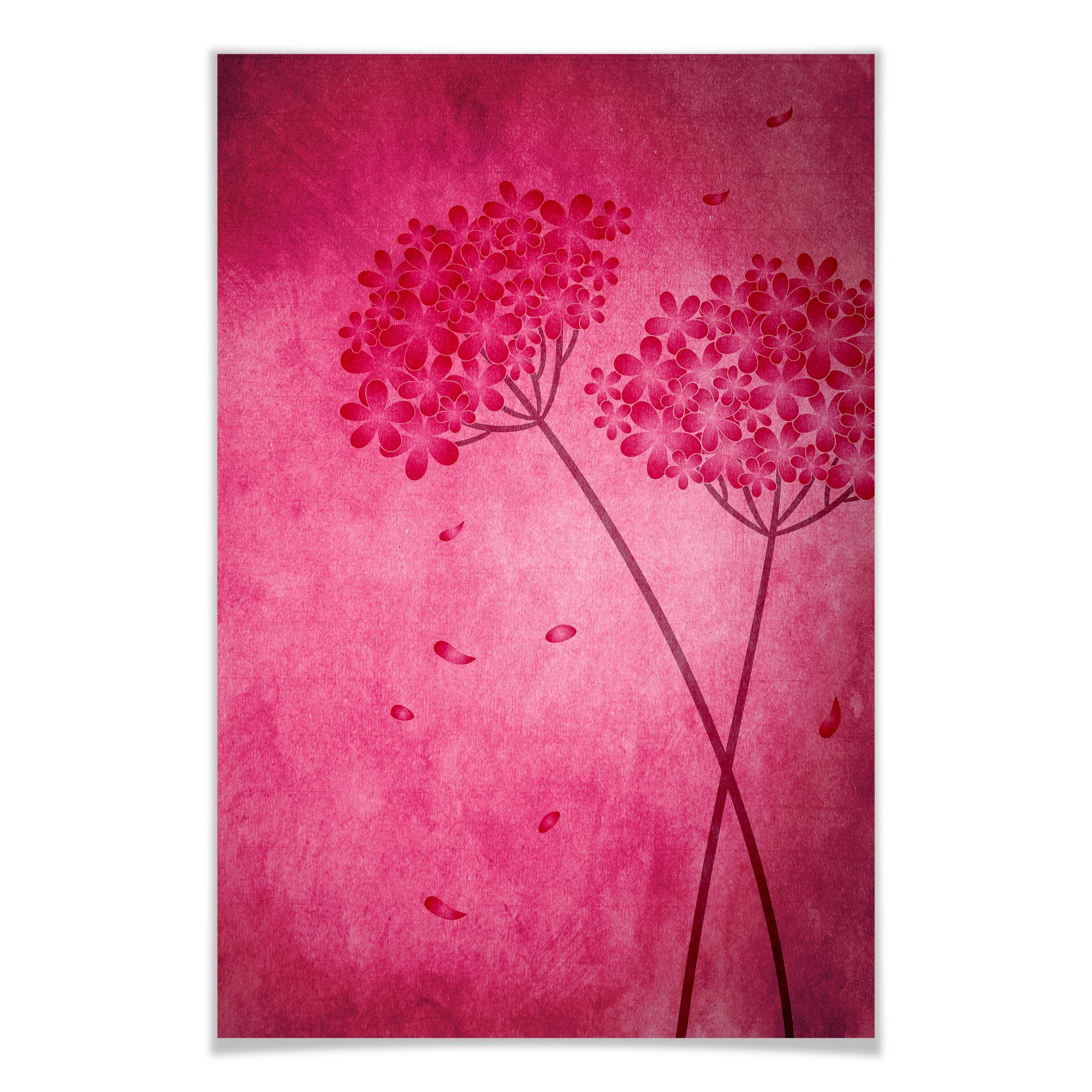 Poster - Hortensias roses