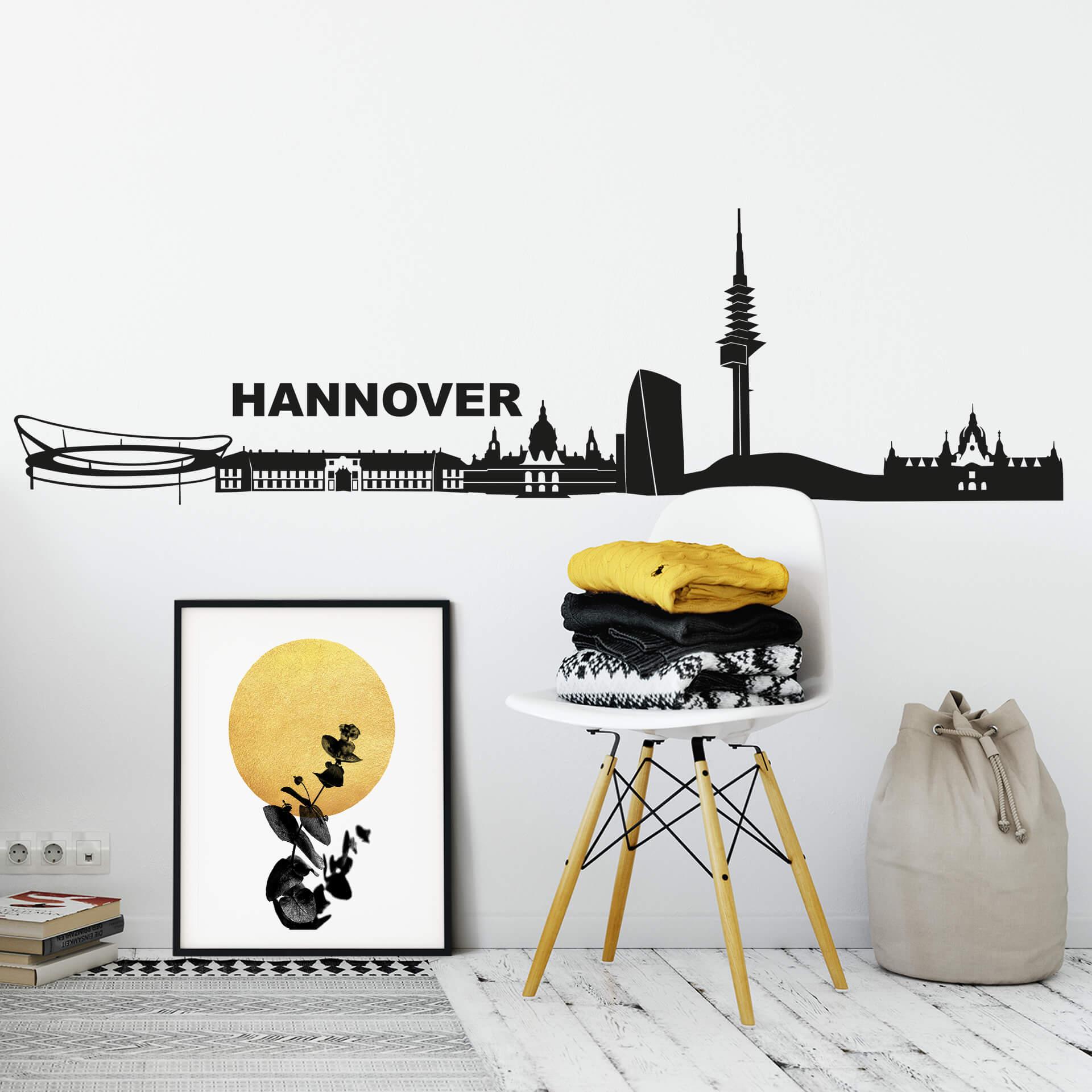 Sticker mural Skyline de Hannovre