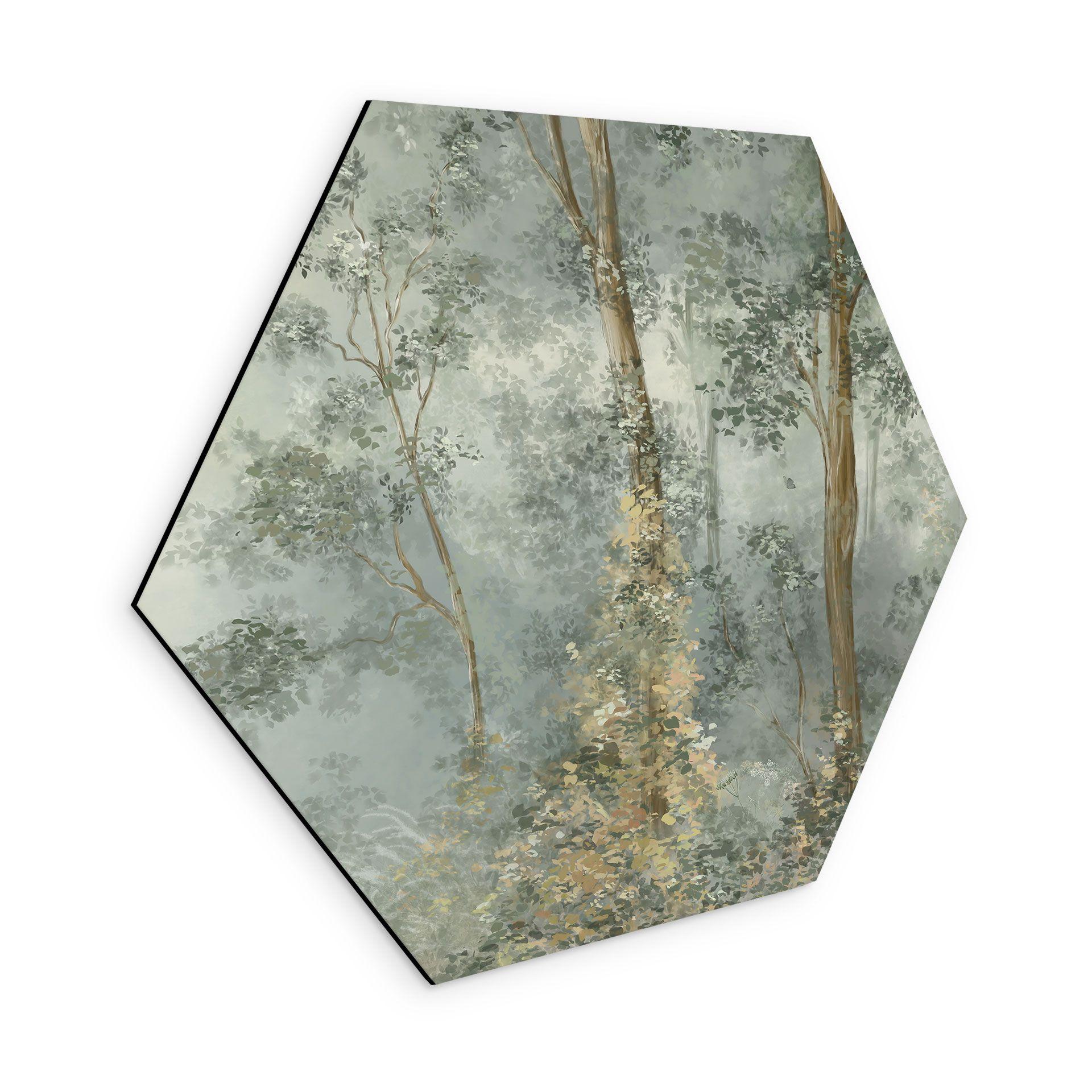 Wanddecoratie Enchanted Forest - Ms Tiff - Alu-Dibond