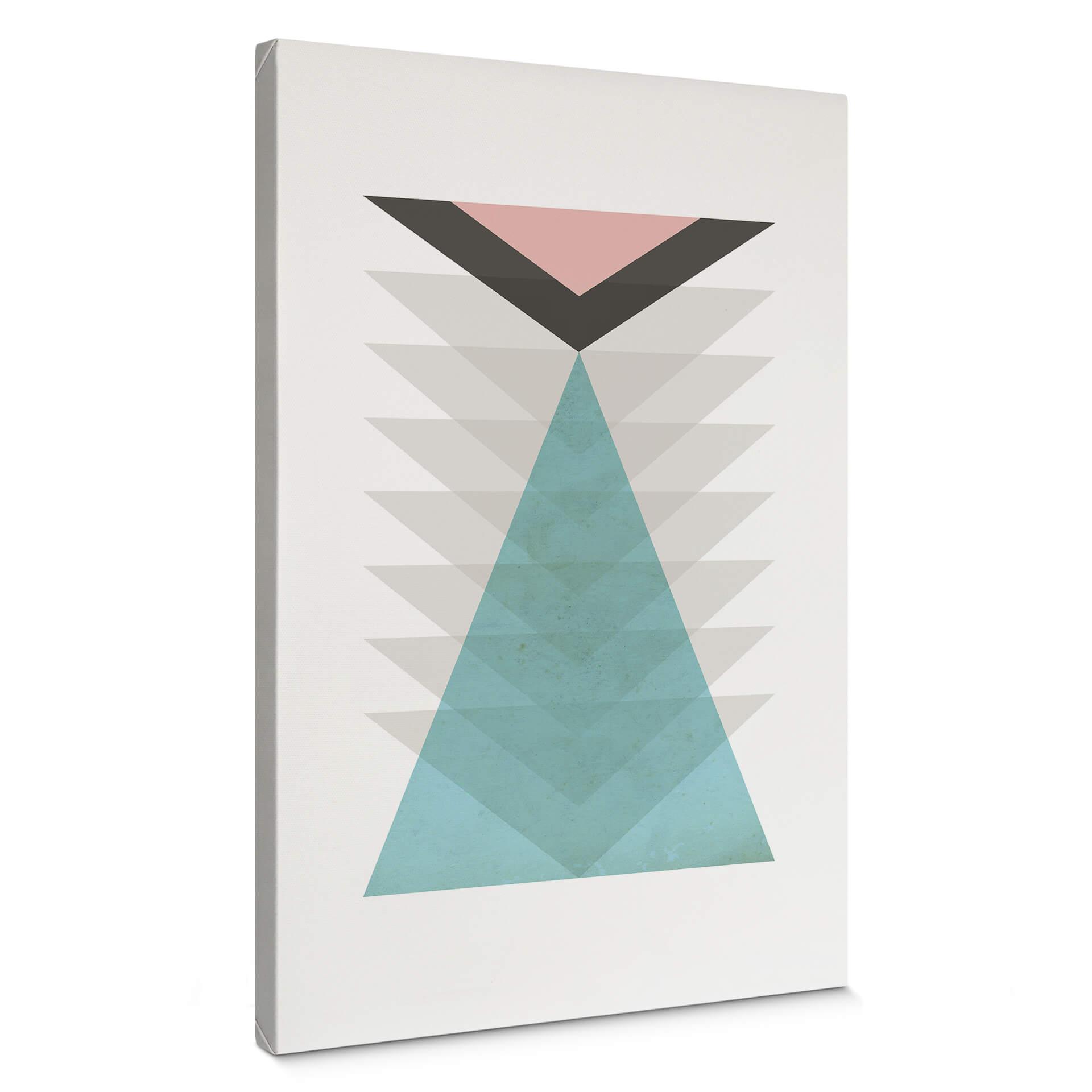 Lienzo Nouveauprints - Totem aqua & pink