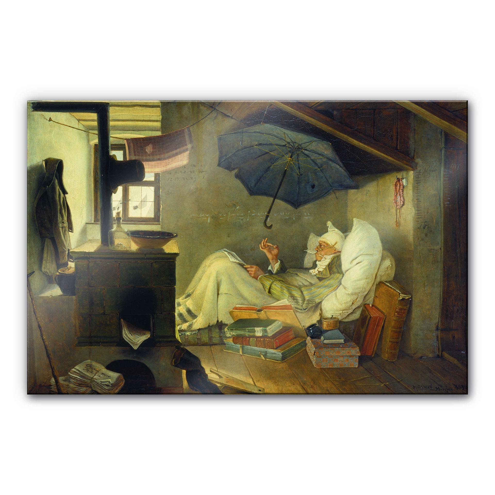 Akrylbillede Spitzweg - Den fattige digter