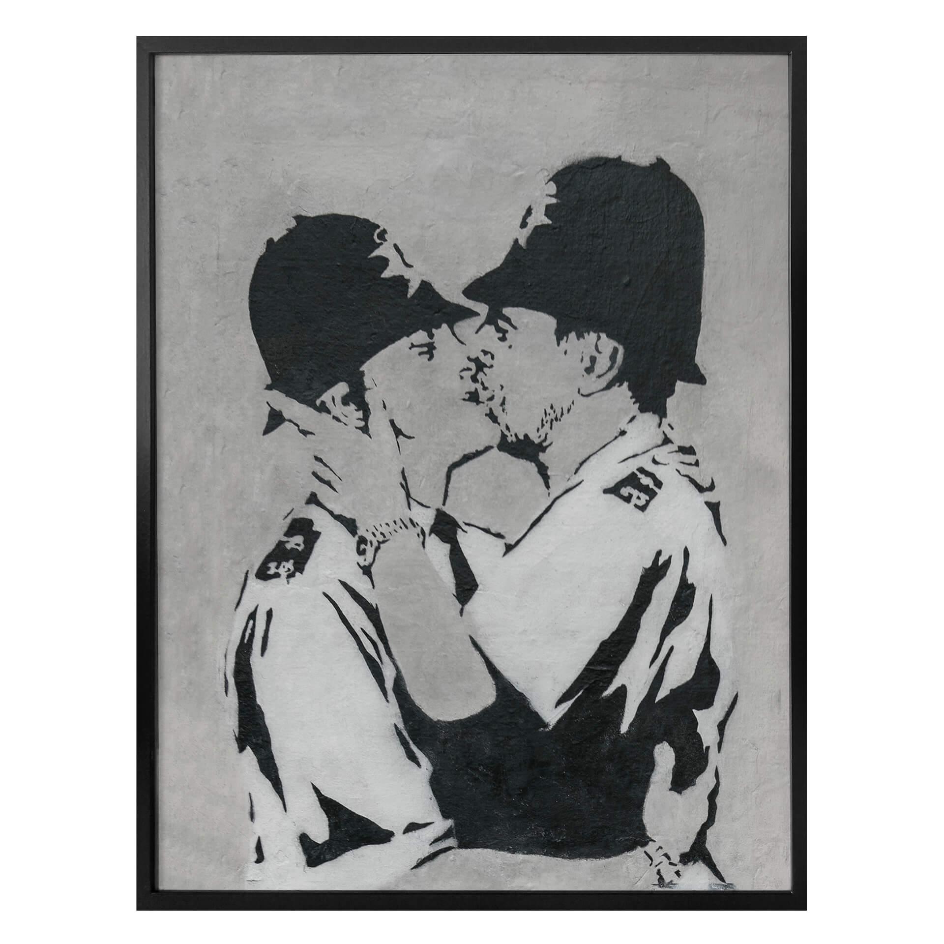 Plakat - Banksy - Kissing Policemen