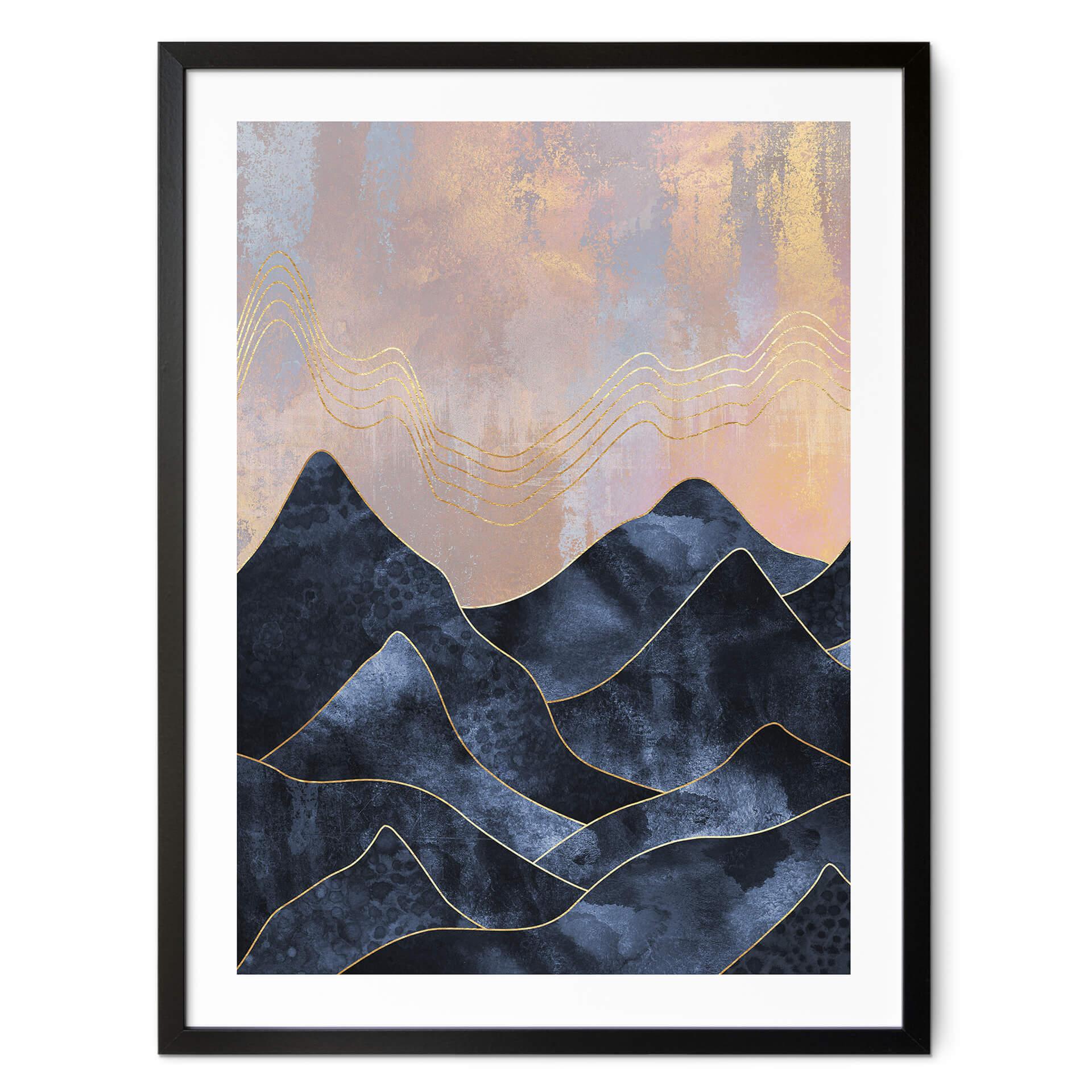 Póster Fredriksson - Cordillera jaspeada