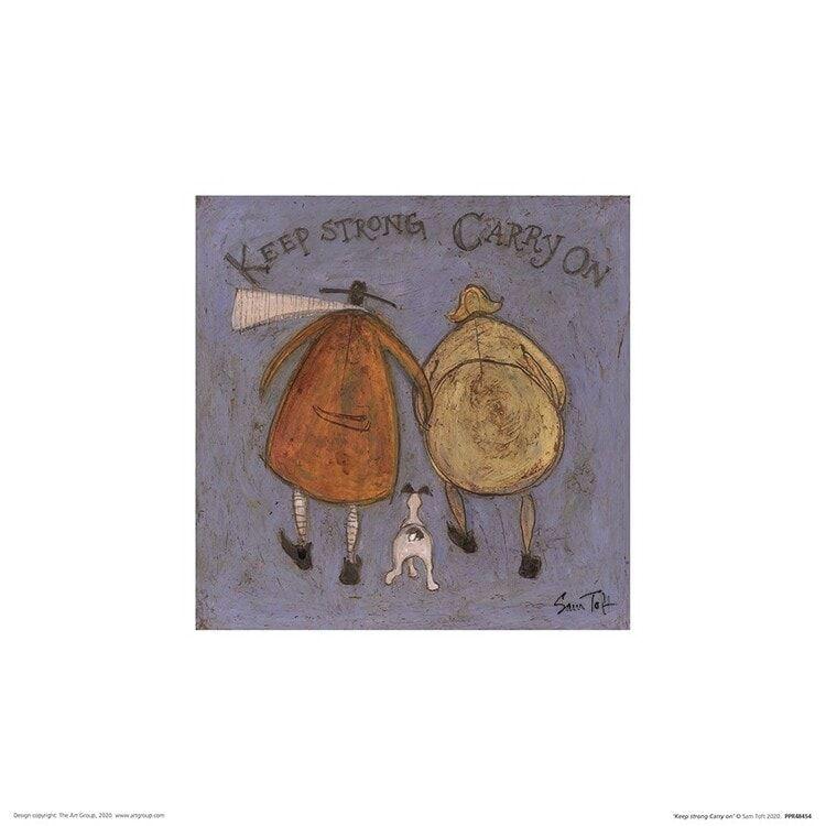 Plakat Sam Toft - Keep Strong Carry On kunsttryk, Sam Toft (30 x 30 cm)