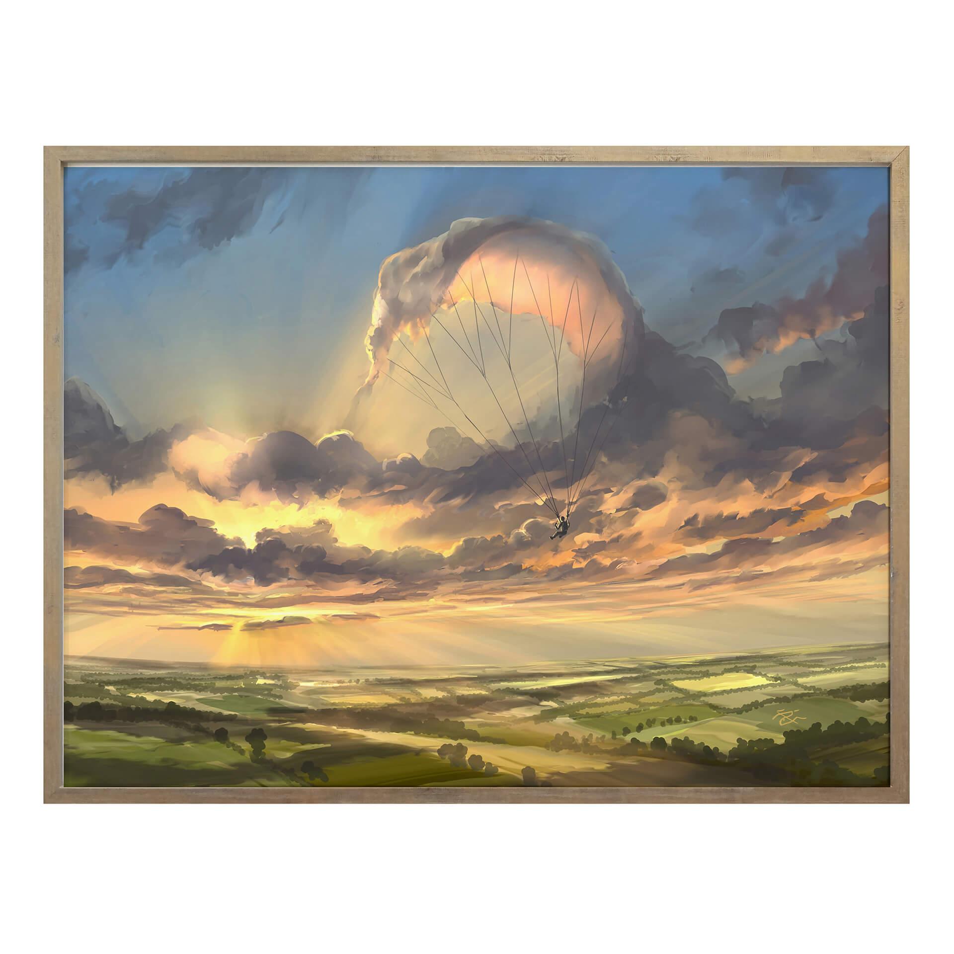Póster aerroscape - Vuelo de nubes