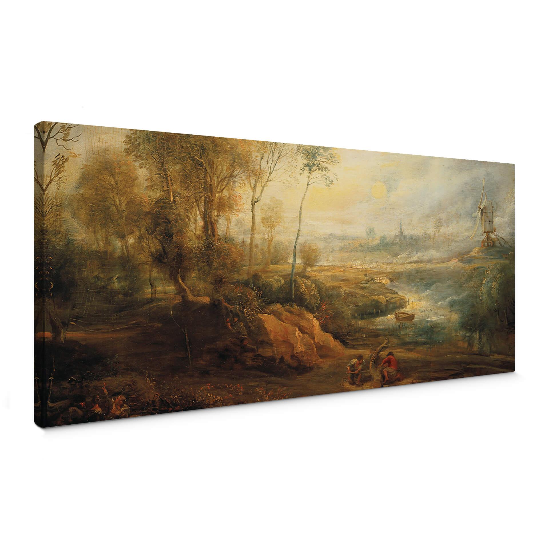 Lienzo Rubens - Paisaje con pajarero