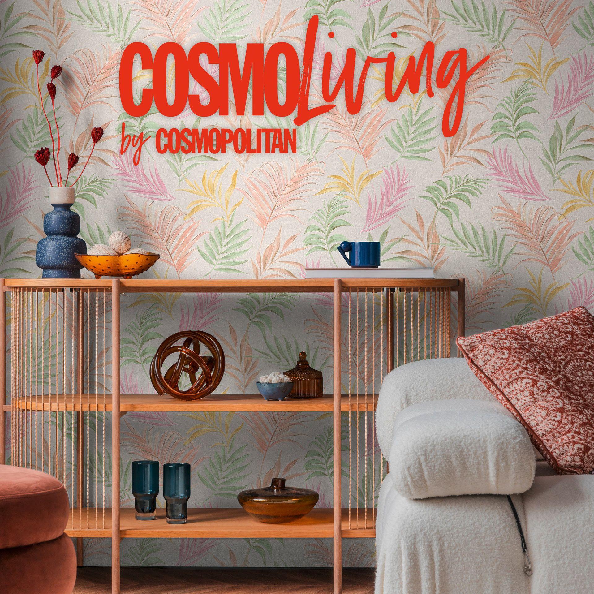 COSMOPOLITAN tapet med farverige blade - blomstret Ikke-vævet tapet køkken soveværelse
