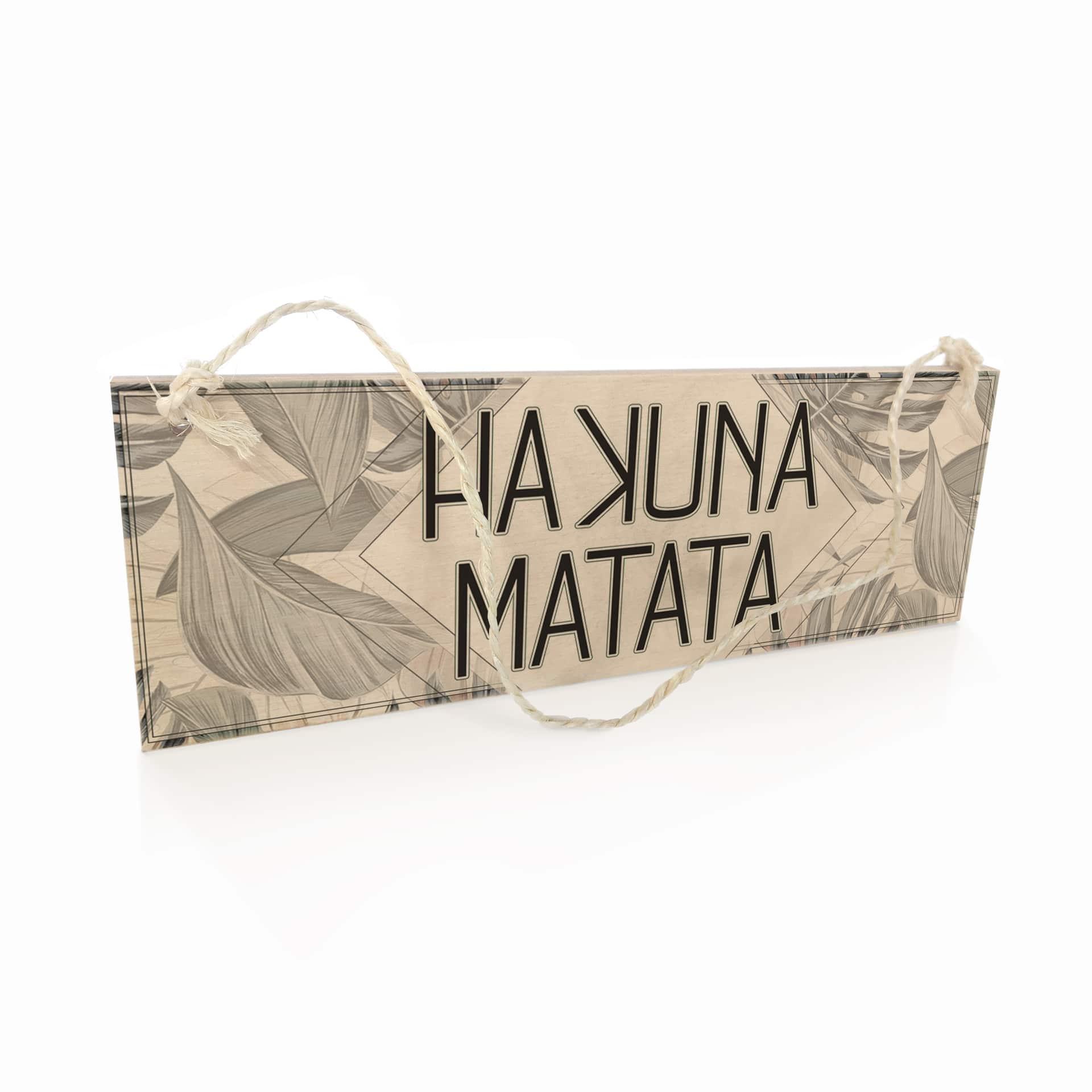 Houten Bordje - Hakuna Matata