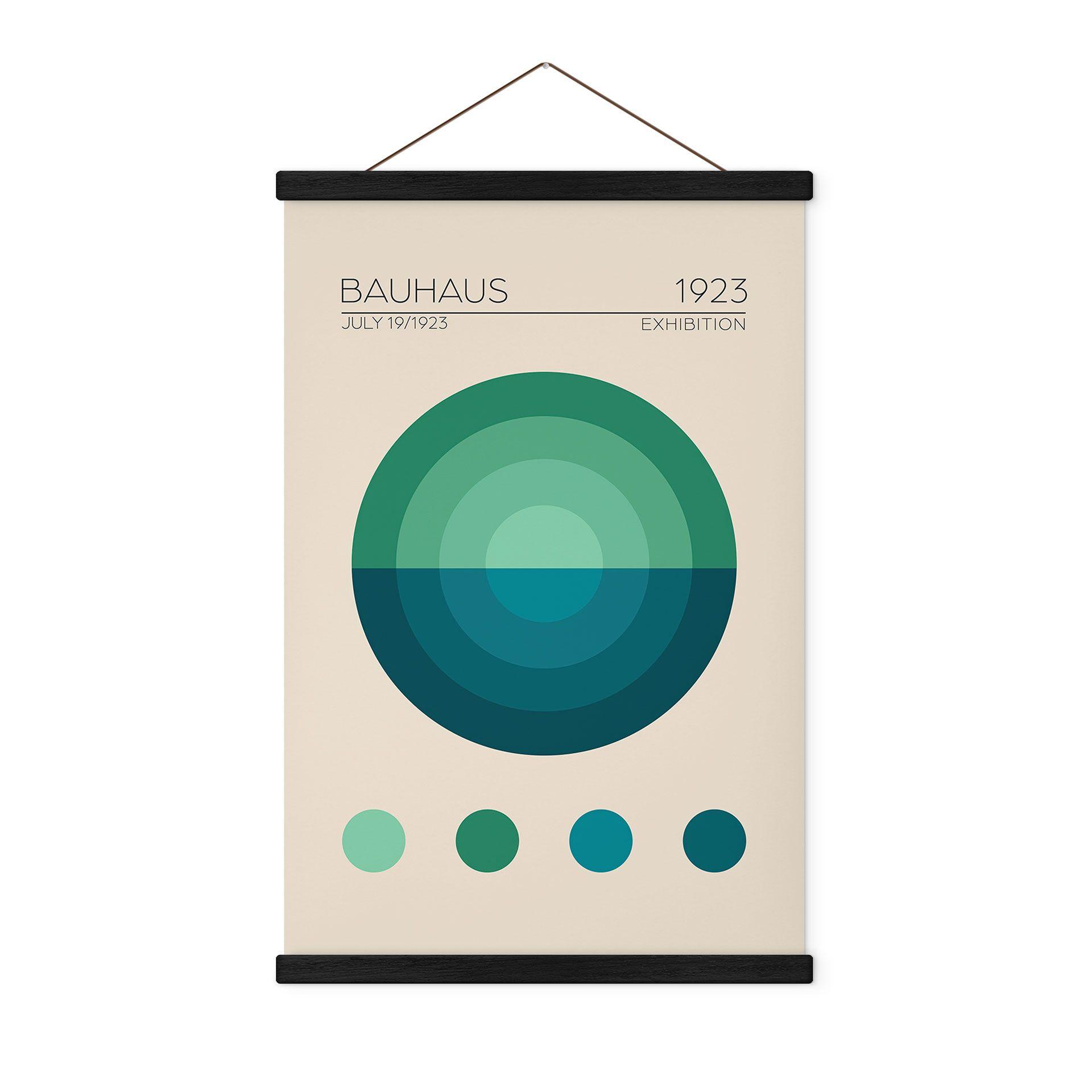 Tekstil plakat Bauhaus Mavi Daire - Tunaboylu