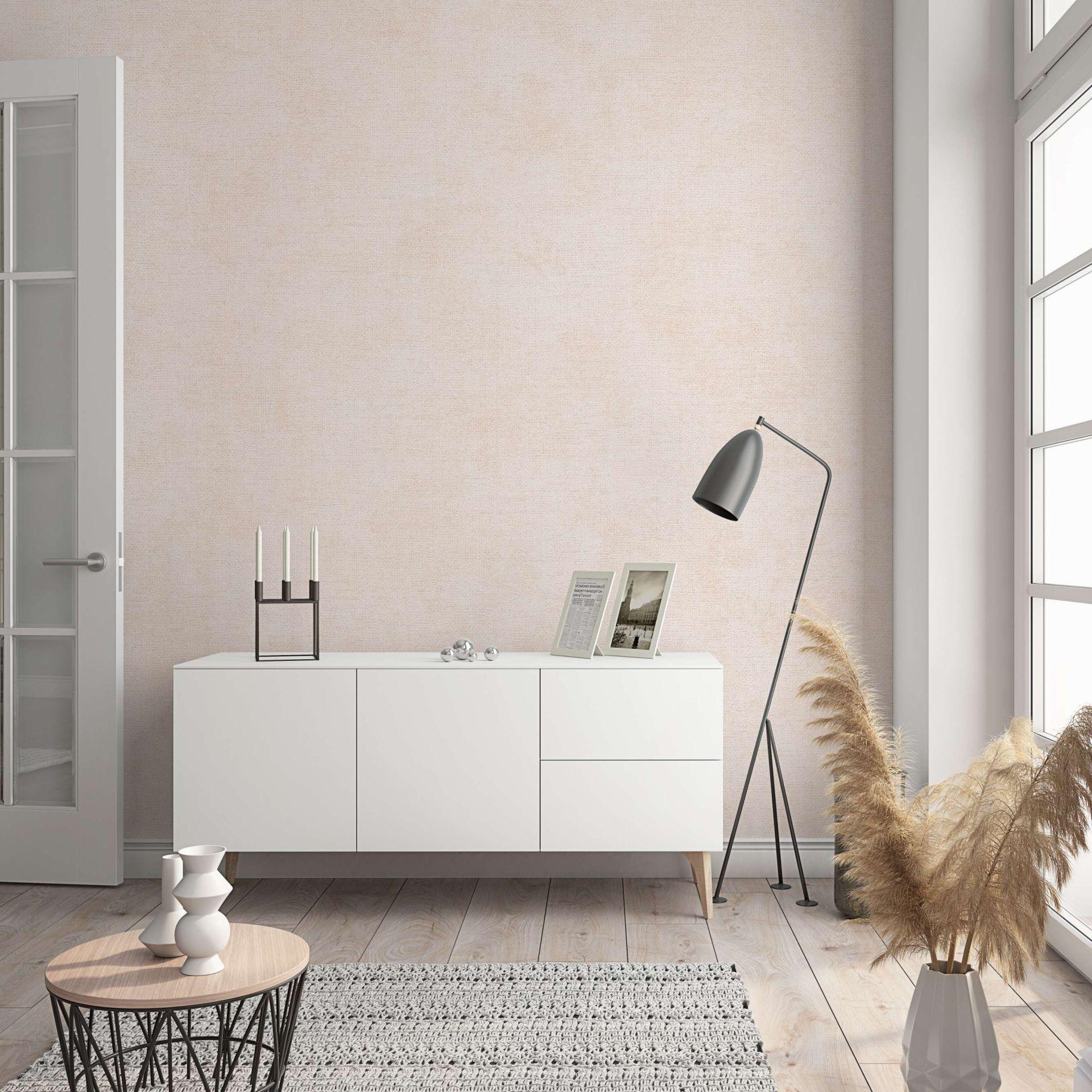 Ensfarvet tapet, non-woven vægbeklædning Nuancer beige