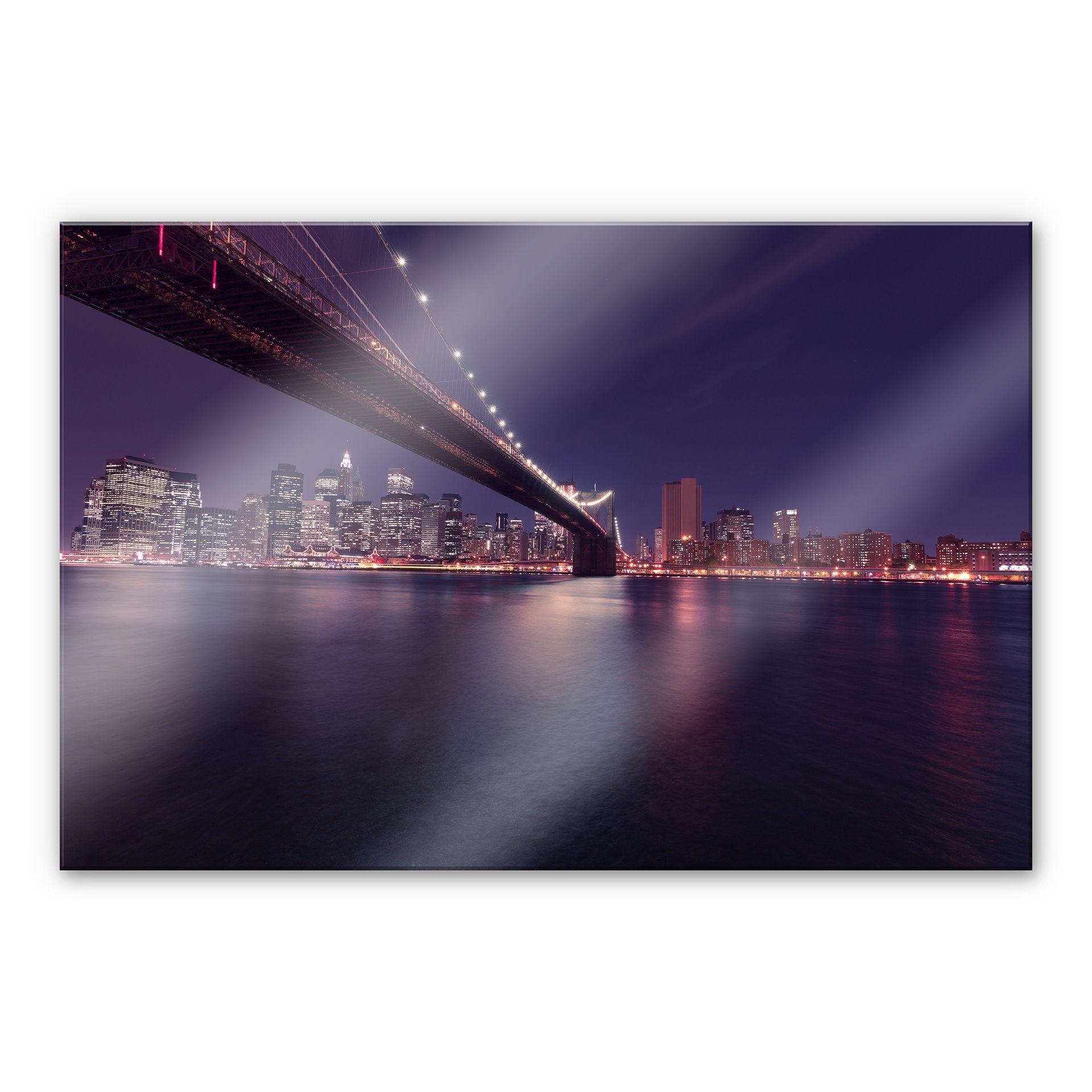Tableau en verre acrylique - Lights in New York City